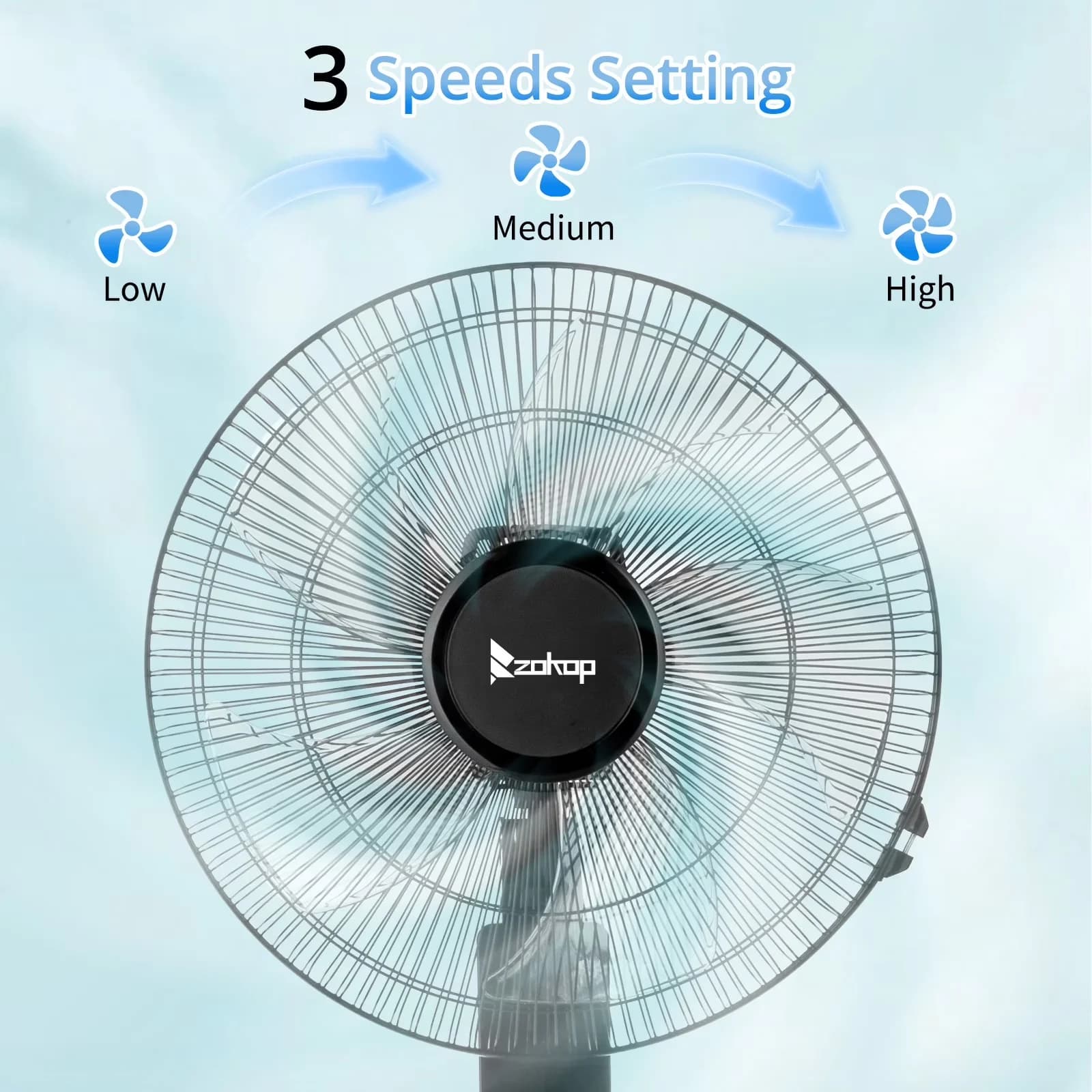 Essential Fans In Cooling with Led Display, Oscillating, Timer - Abs Black for Living Room, Bedroom Model 718E37