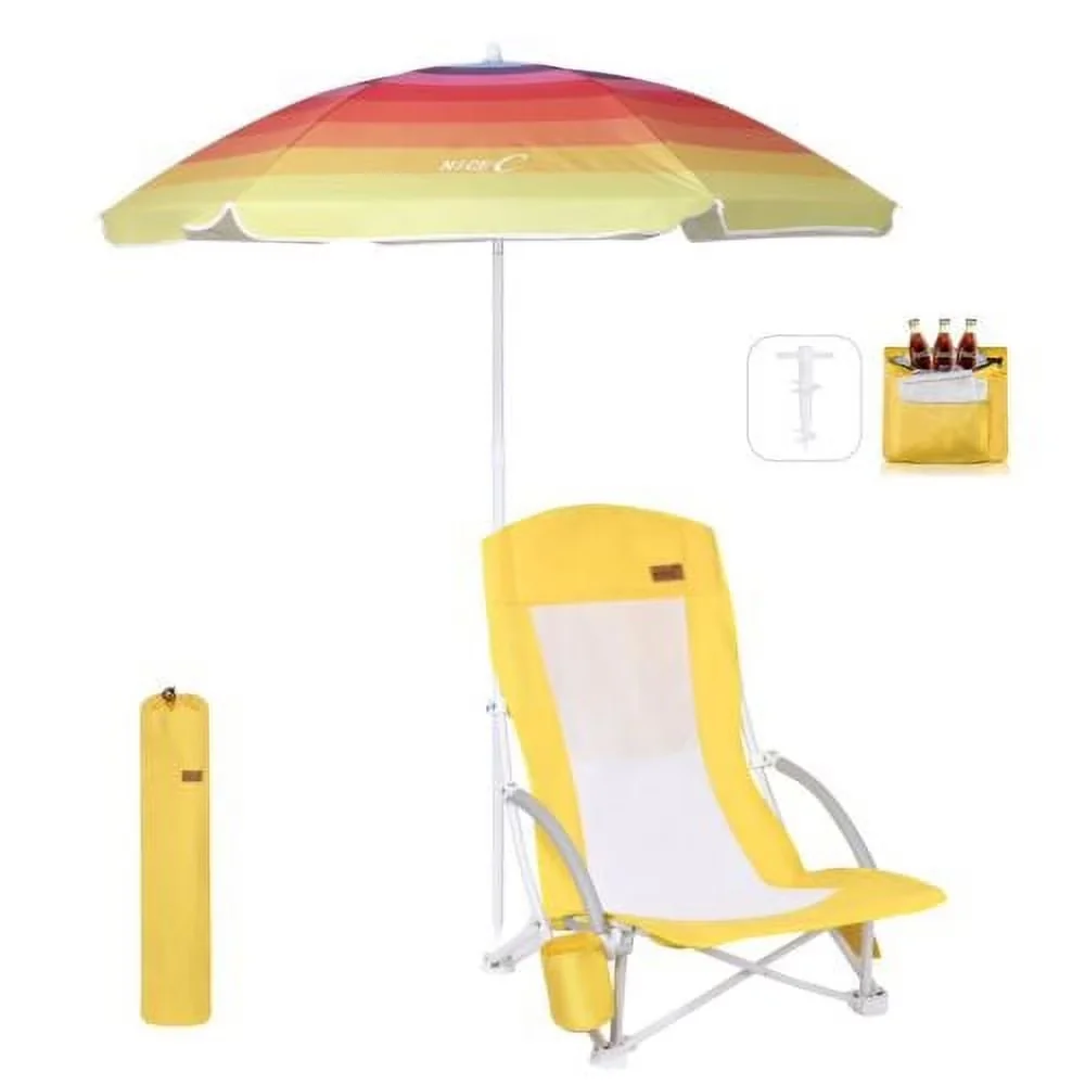 Quality Beach Chair with Folding, Chairs, Nice C - Polyester Yellow for Outdoor, Camping Model 390B27