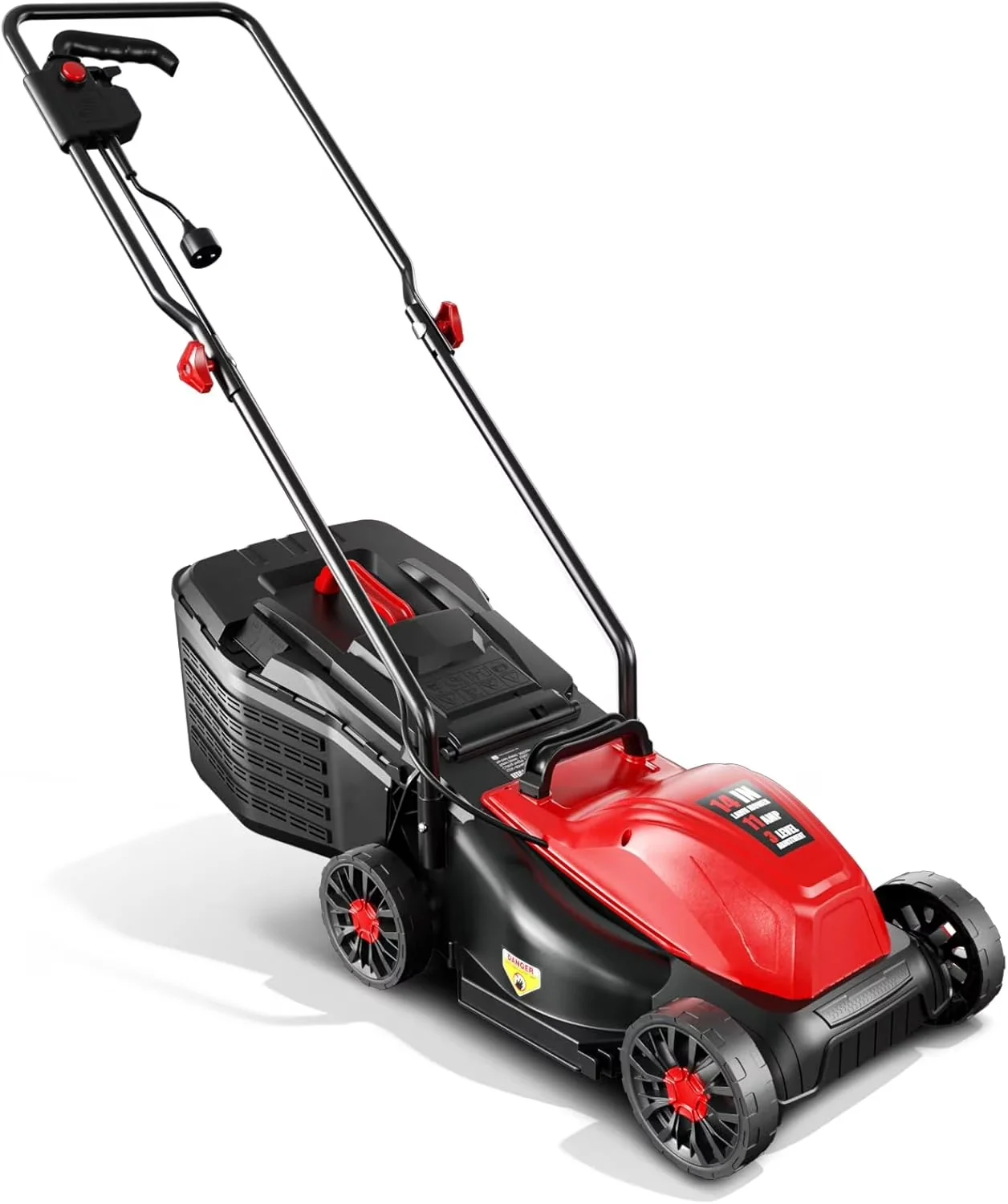 Push Mower Essential with 1050W, 120V, Adjustable Cutting Height - Black Model 7CE238