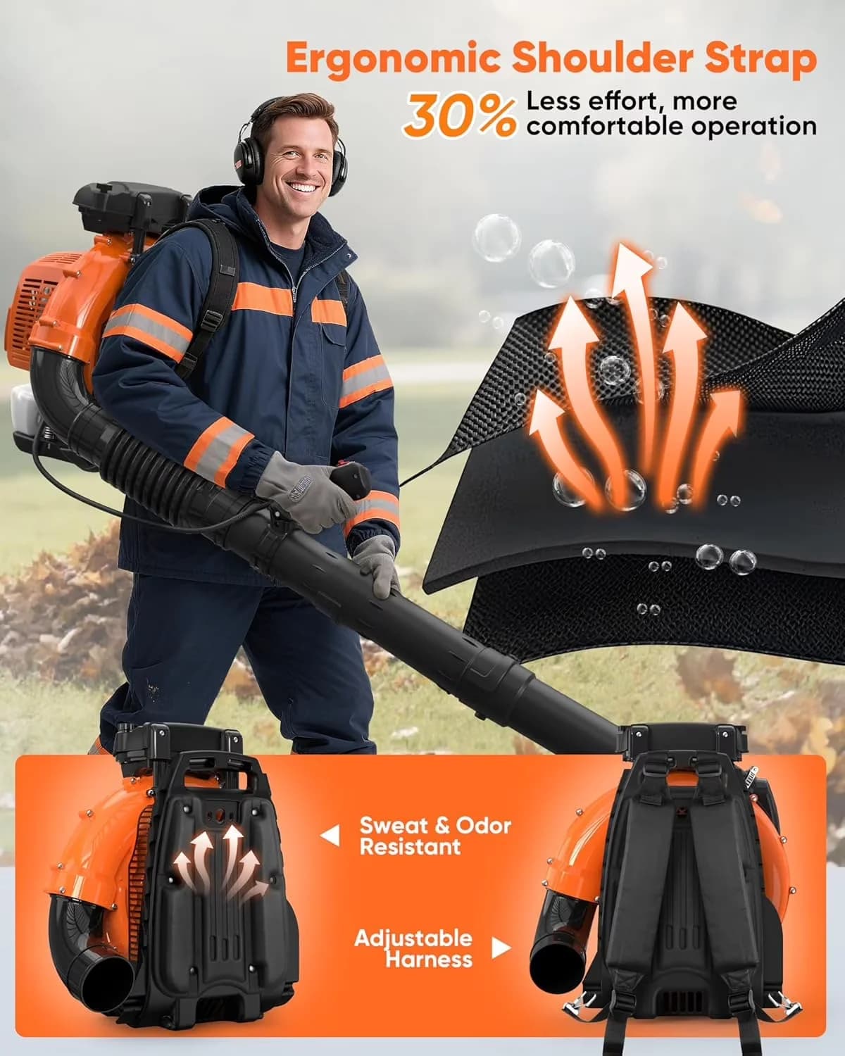 Modern Leaf Blower - 847CFM - Long-Lasting Performance Model C228D4