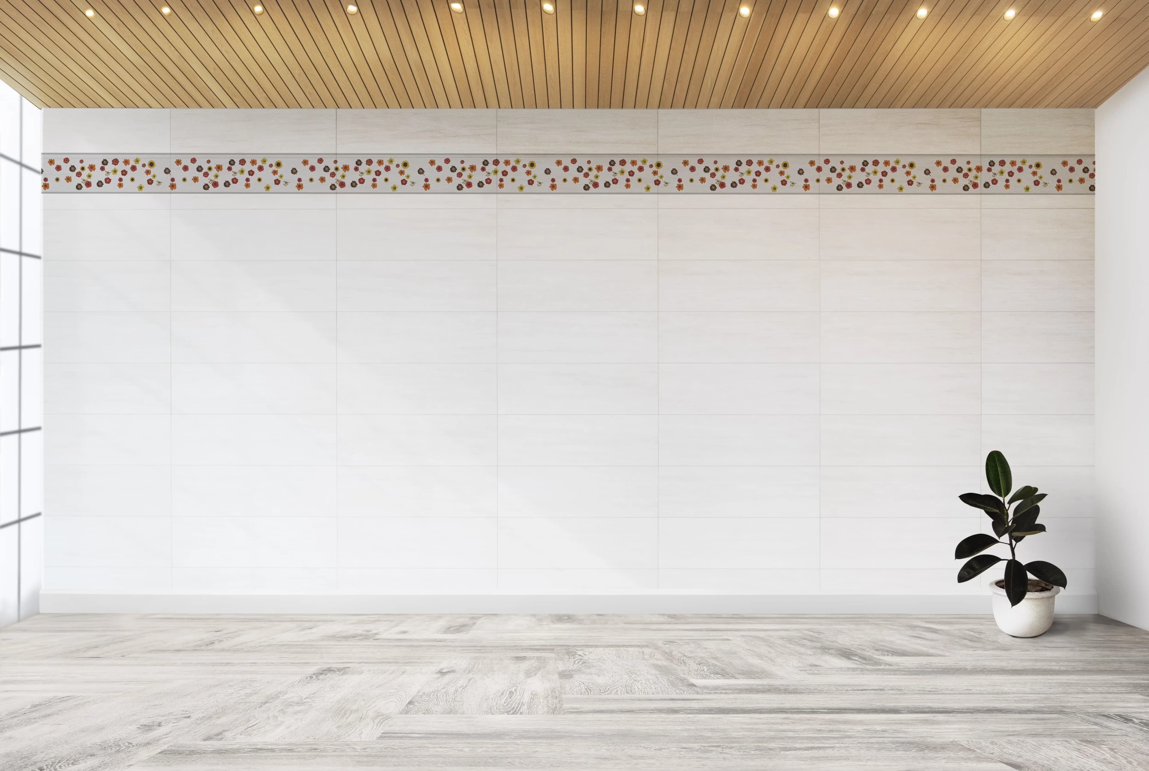 Innovative Wallpaper with Washable, 's Peel and Stick Border, 15 ft x 7 in - Yellow High Quality Vinyl Model D26274
