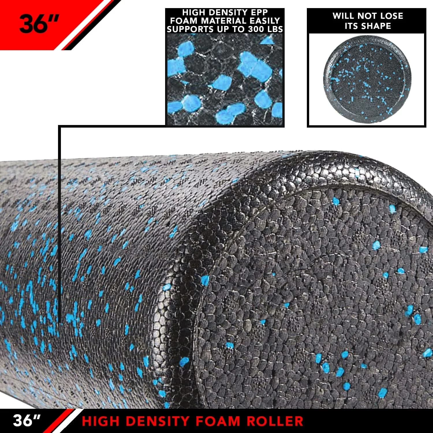 Modern Home Gym with Lightweight, easy to clean and transport, Speckled Blue - Blue Foam Model 8AF573