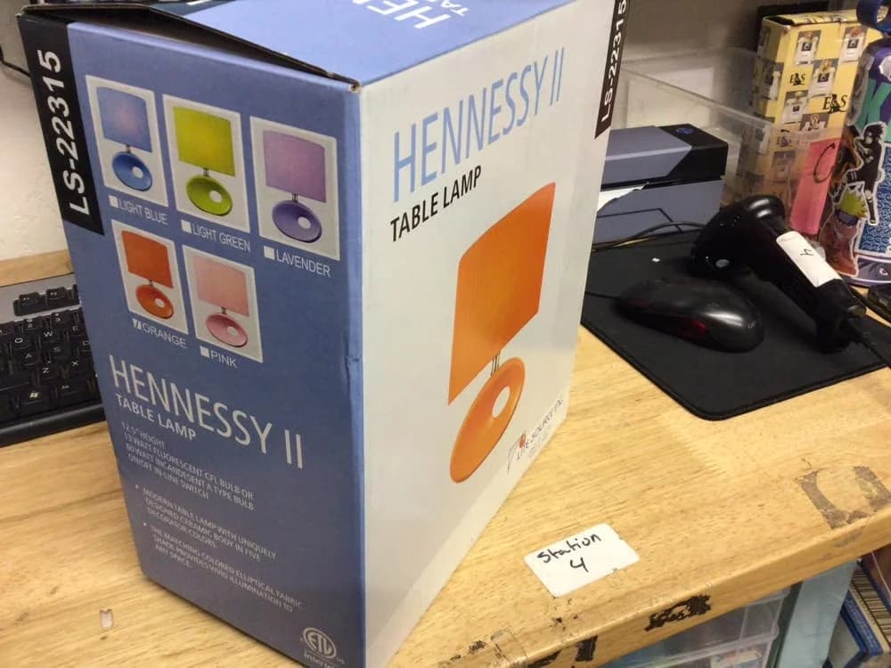 Efficient Table Lamp with Modern / Contemporary, Modern, Ls-22315 Hennessy Ii 1 Light - Orange Ceramic Model F98697