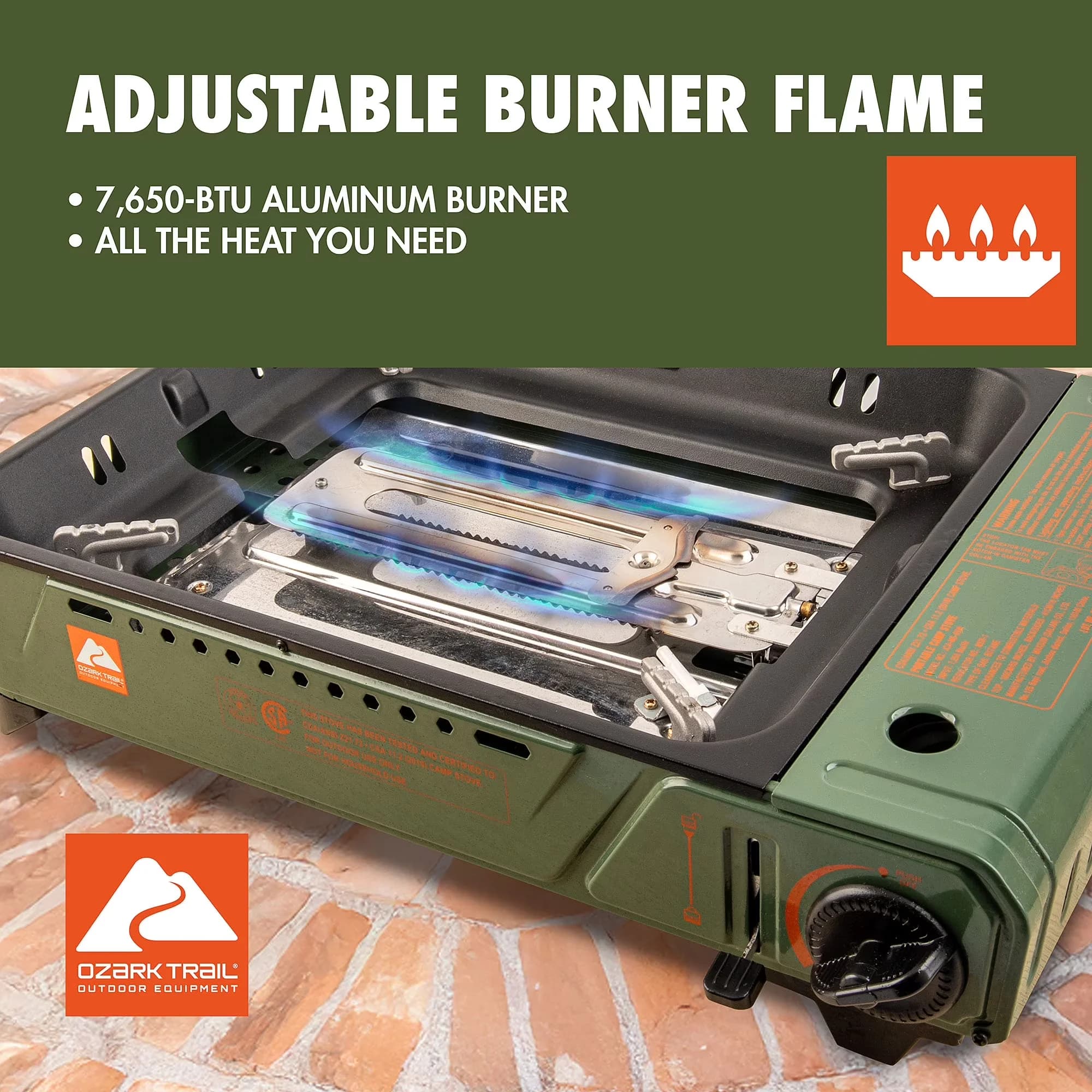 Flat Top Grill Stylish with Portable, Rust Resistant, Grease Pan - Aluminum Model 8C965B