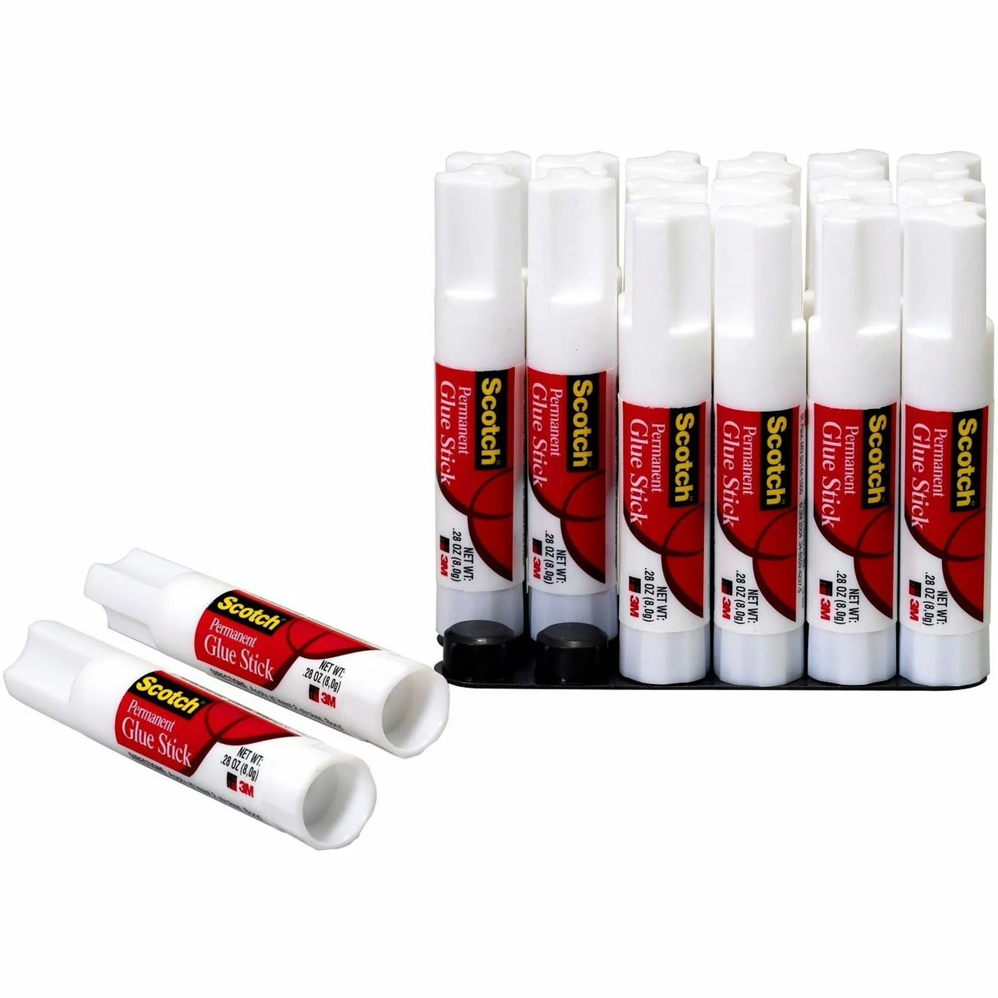 Reliable Adhesives Glues In Paint Supplies Tool with Scotch Permanent Glue Sticks, Nontoxic - White 0.28 oz Model 5890BC