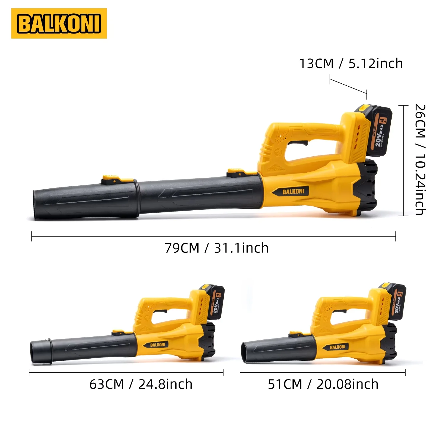 Reliable Leaf Blower with Battery, 20V, Cordless Battery Powered Handheld - Model 7058B0