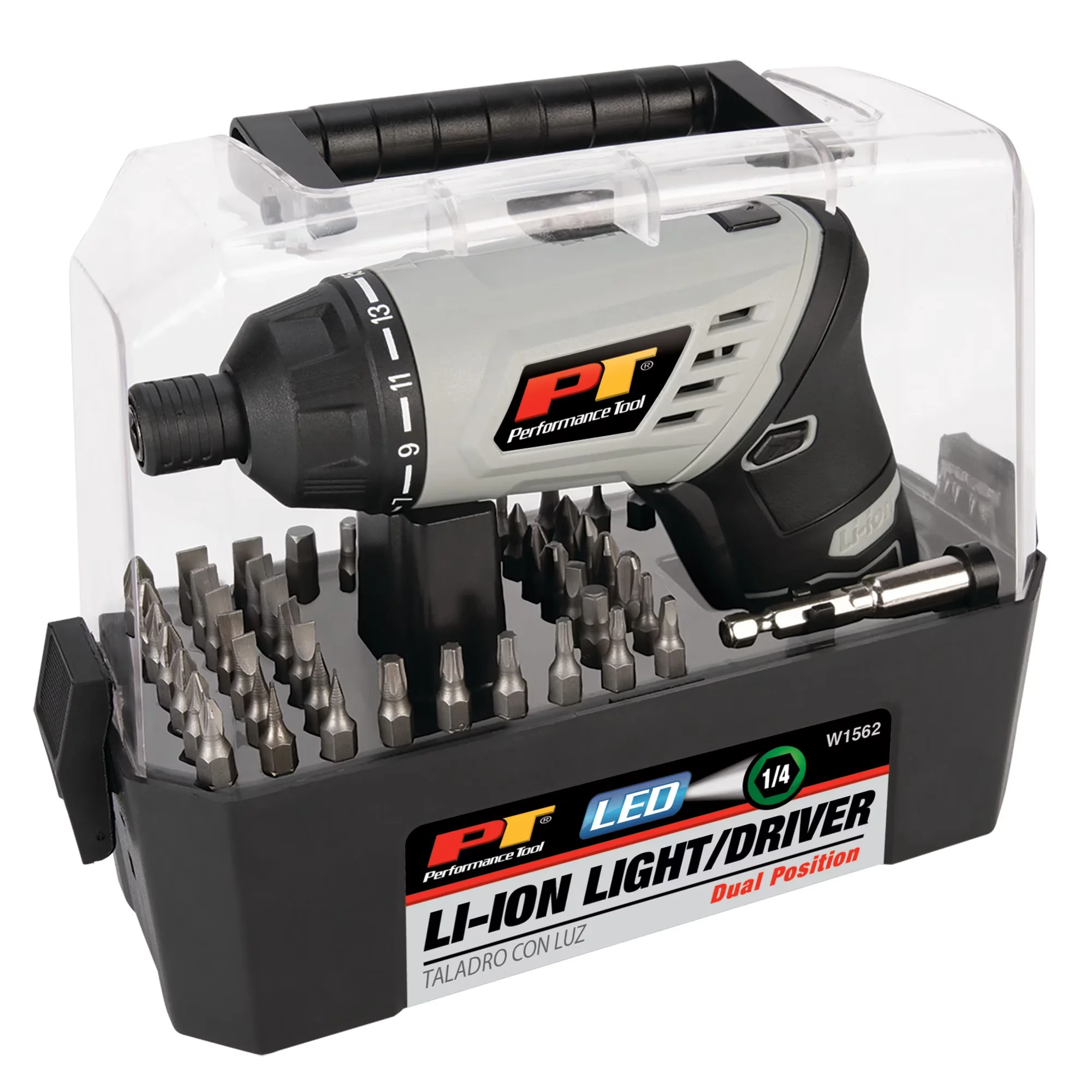 Drills Driver Durable with Battery, LED, Swivel - Gray 1 Drill Driver W1562 Model 9D9D6C