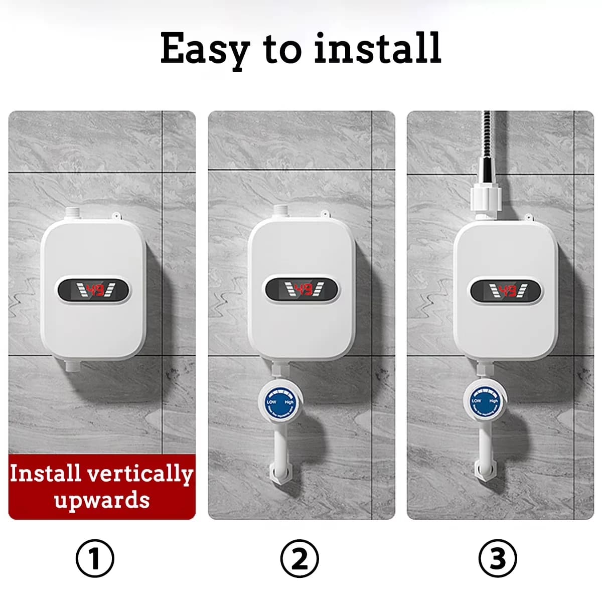 Premium Kitchen Renovation with 3500W, Automatic for Bathroom - Novashion Model E5576B