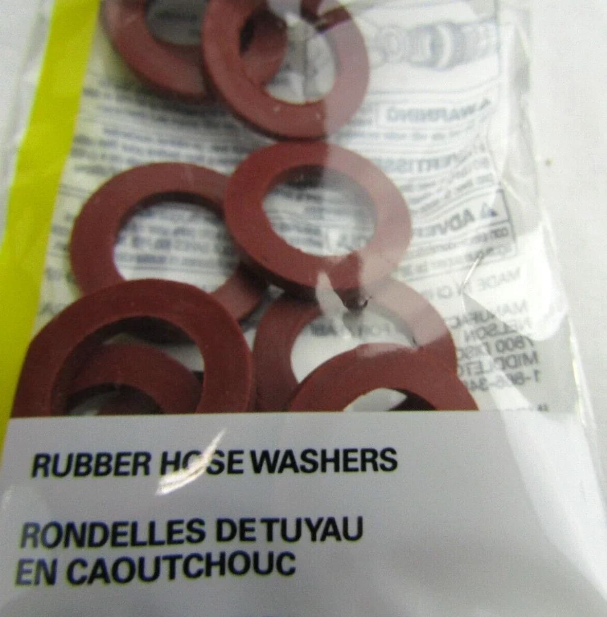 Fastener Professional with Rubber Hose Washer 5/8" Id 1"Od, Pk Of 10 - Rubber Model E751A2