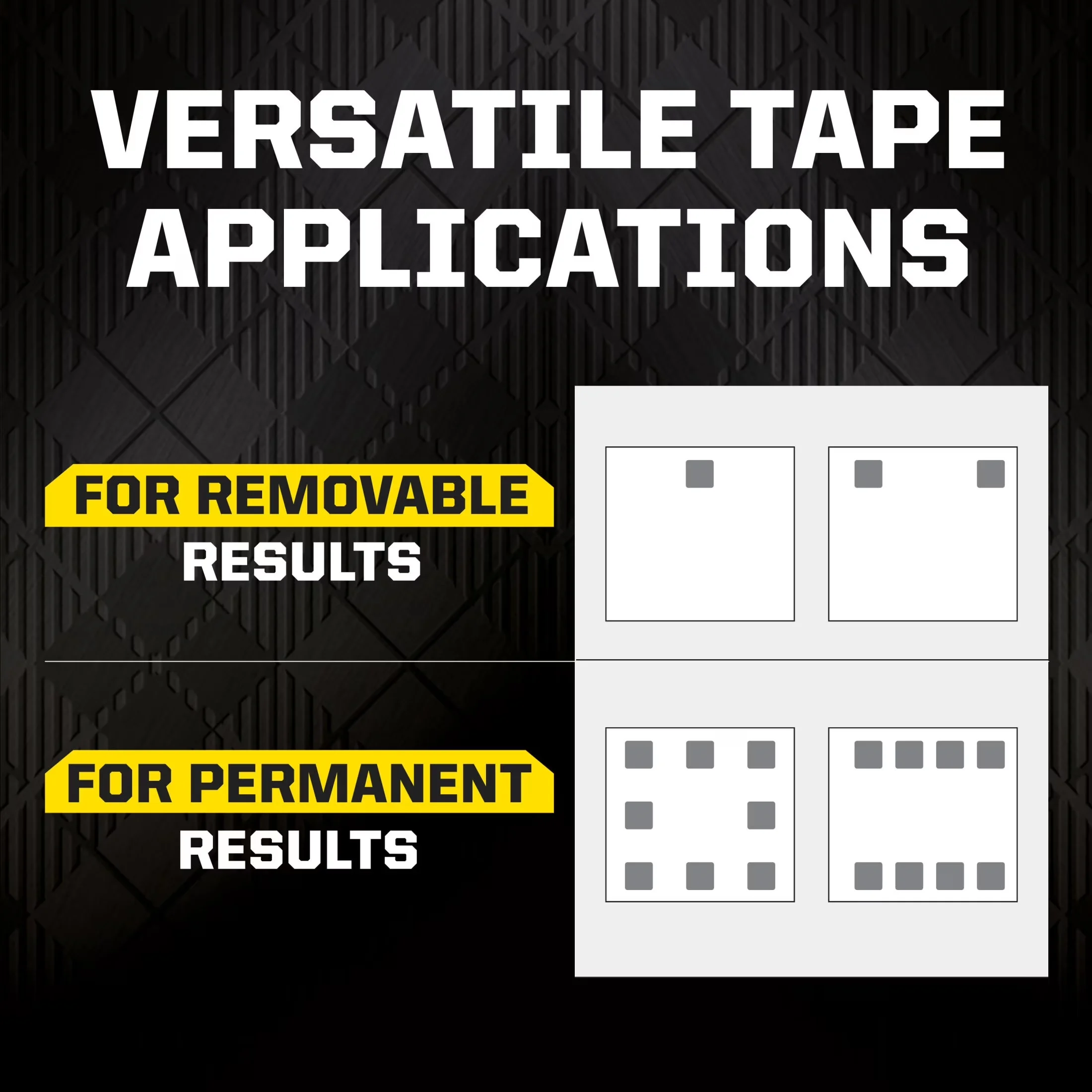 Quality Damage-Free Hanging with 2 in, Double Sided Squares - Clear Gel Model D8945E