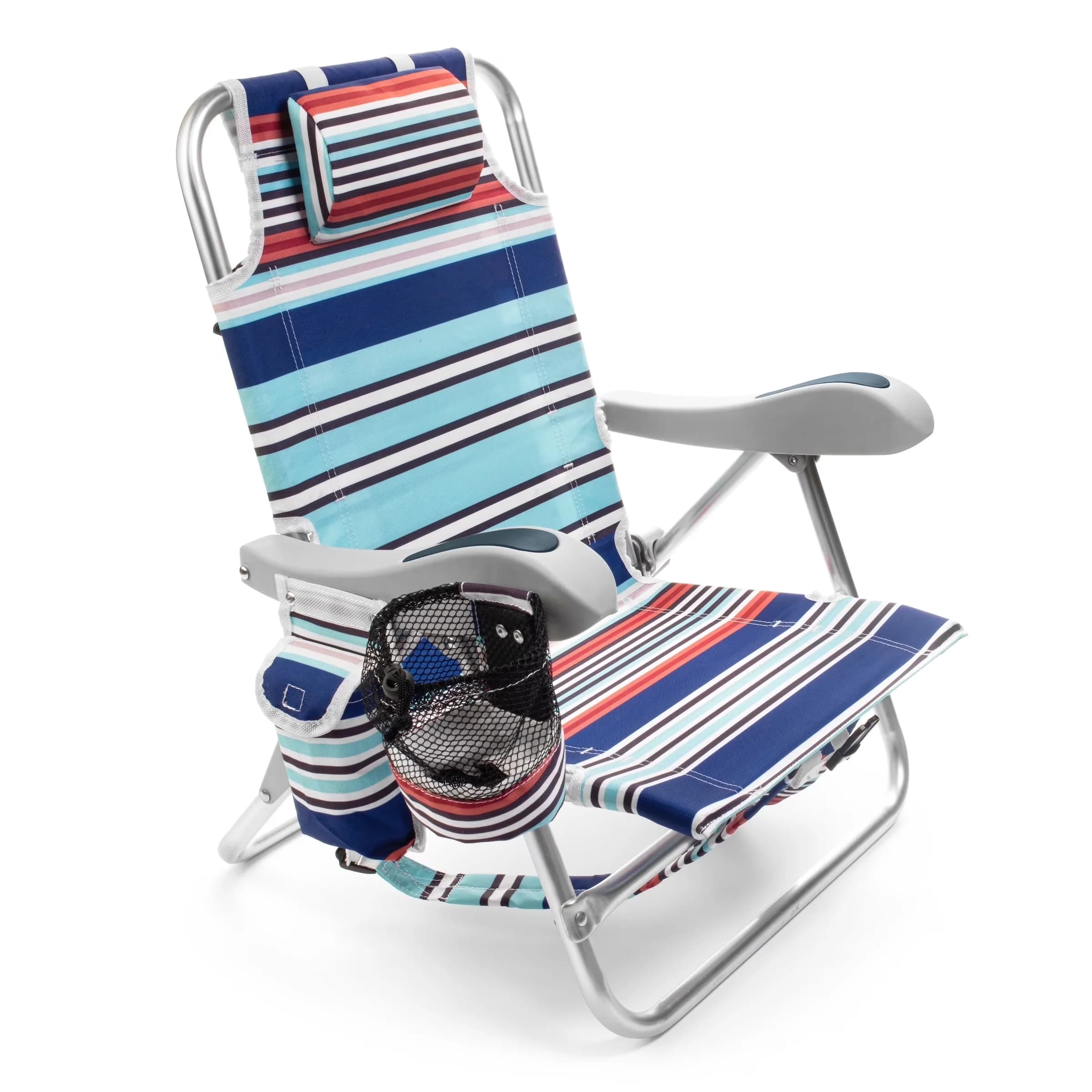 Reliable Beach Chair with Folding, Set of 1, Folding Backpack Kids - Aluminum Blue Model 9AD4D3
