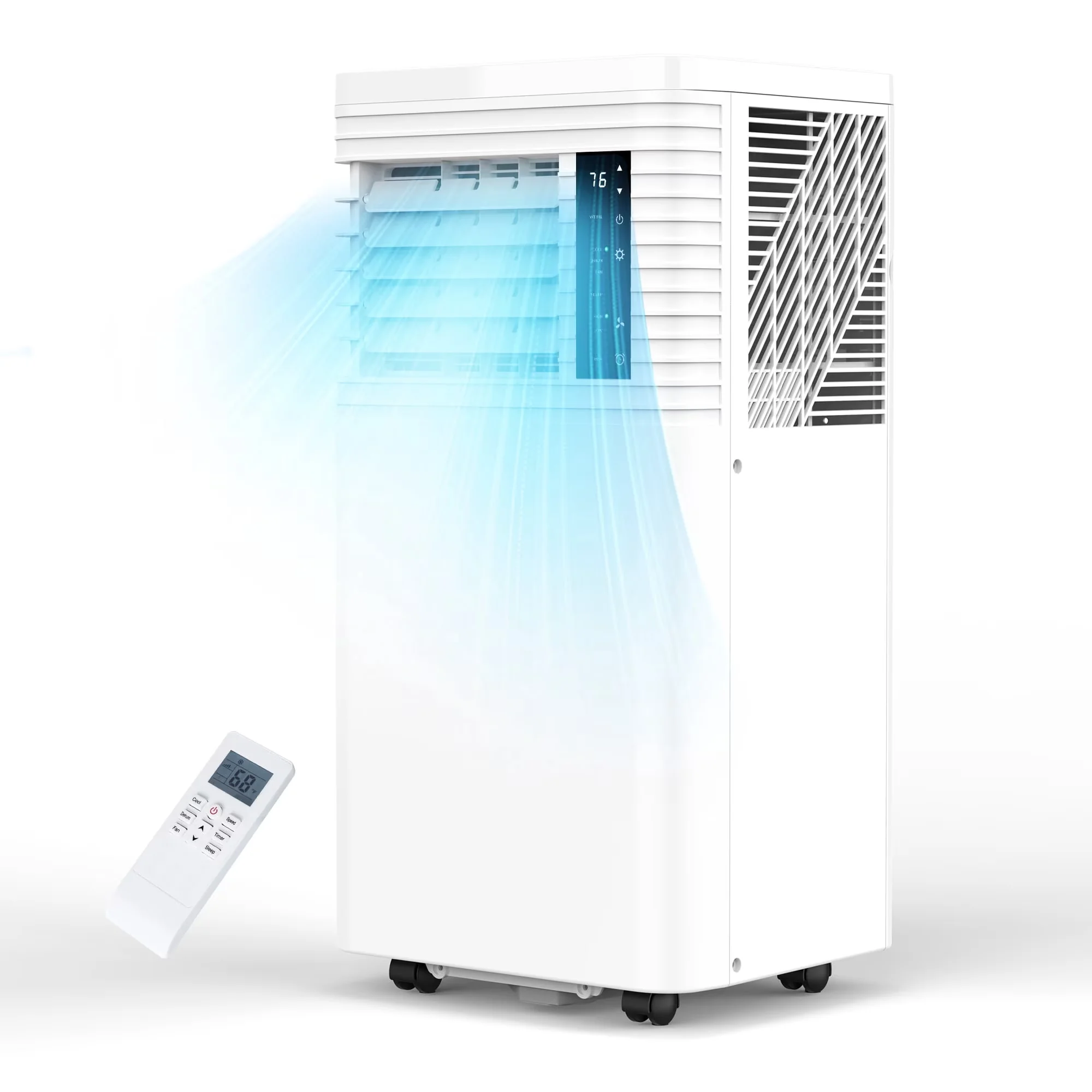Reliable Air Conditioner with 8000 BTU, Remote Controlled - White for Rooms Model F59518