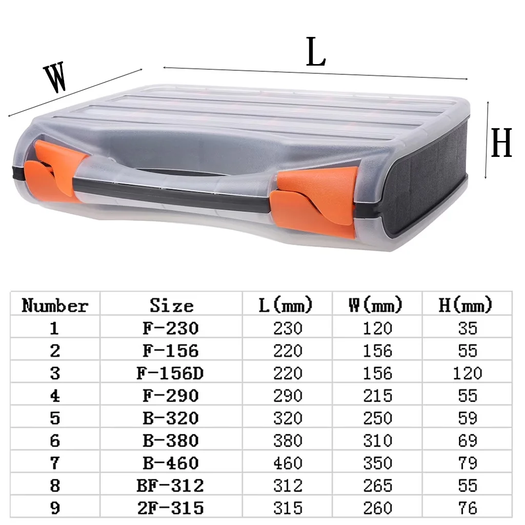Stylish Toolstorage with Storage, No more worry about losing parts. - Black Plastic Model 979FCE