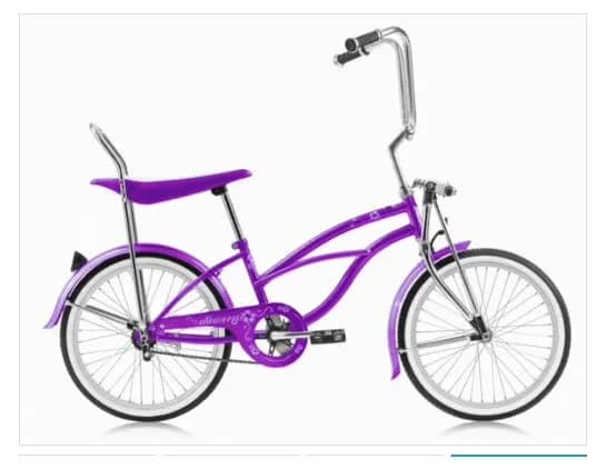 Stylish Cruiser Bike with Adjustable Seat Height, Purple - 20 In for Everyday Use Model DD4975