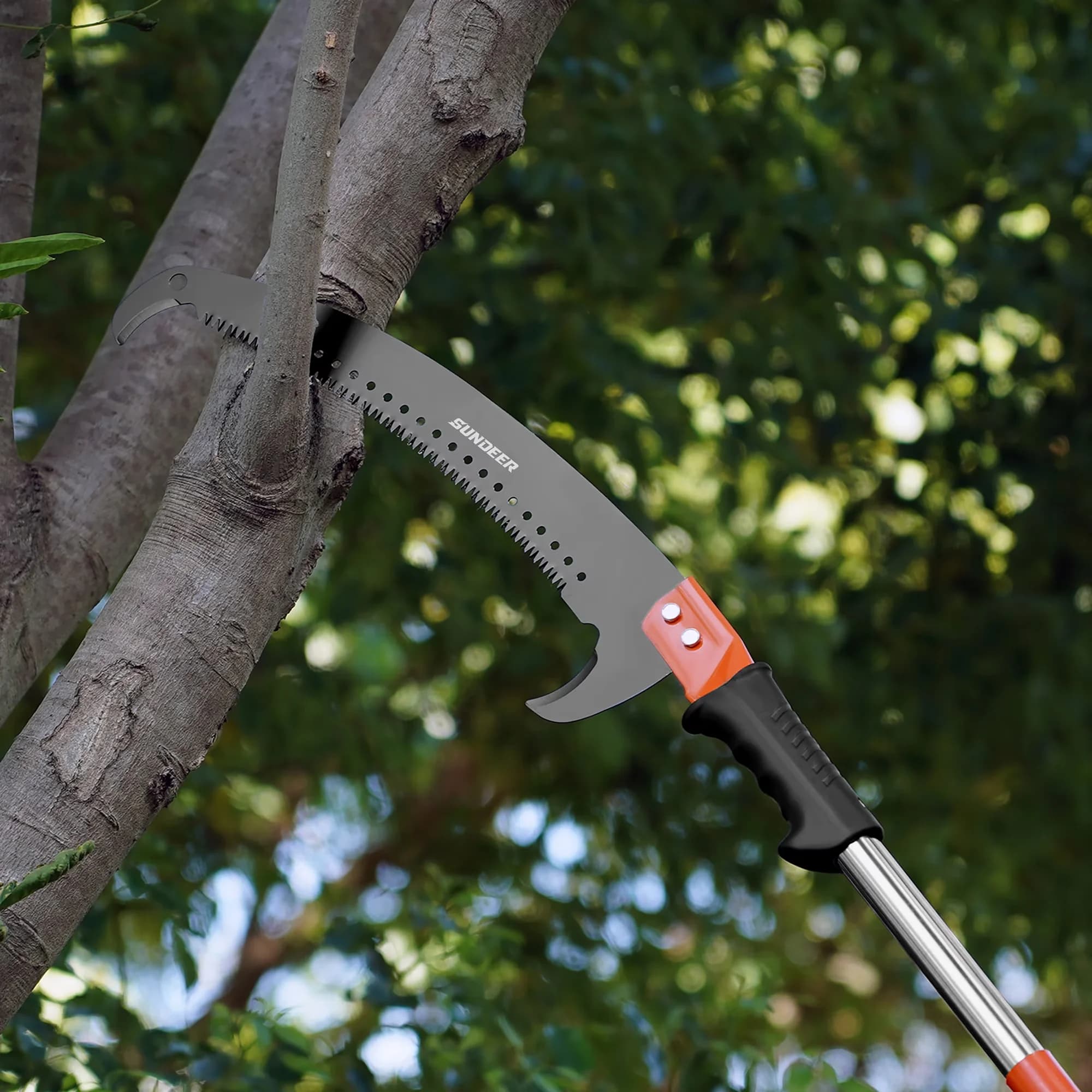 Pole Saw Durable with Replaceable Cutting Blade, Stainless Steel & Sharp Steel Blade - Orange Model 0C7702