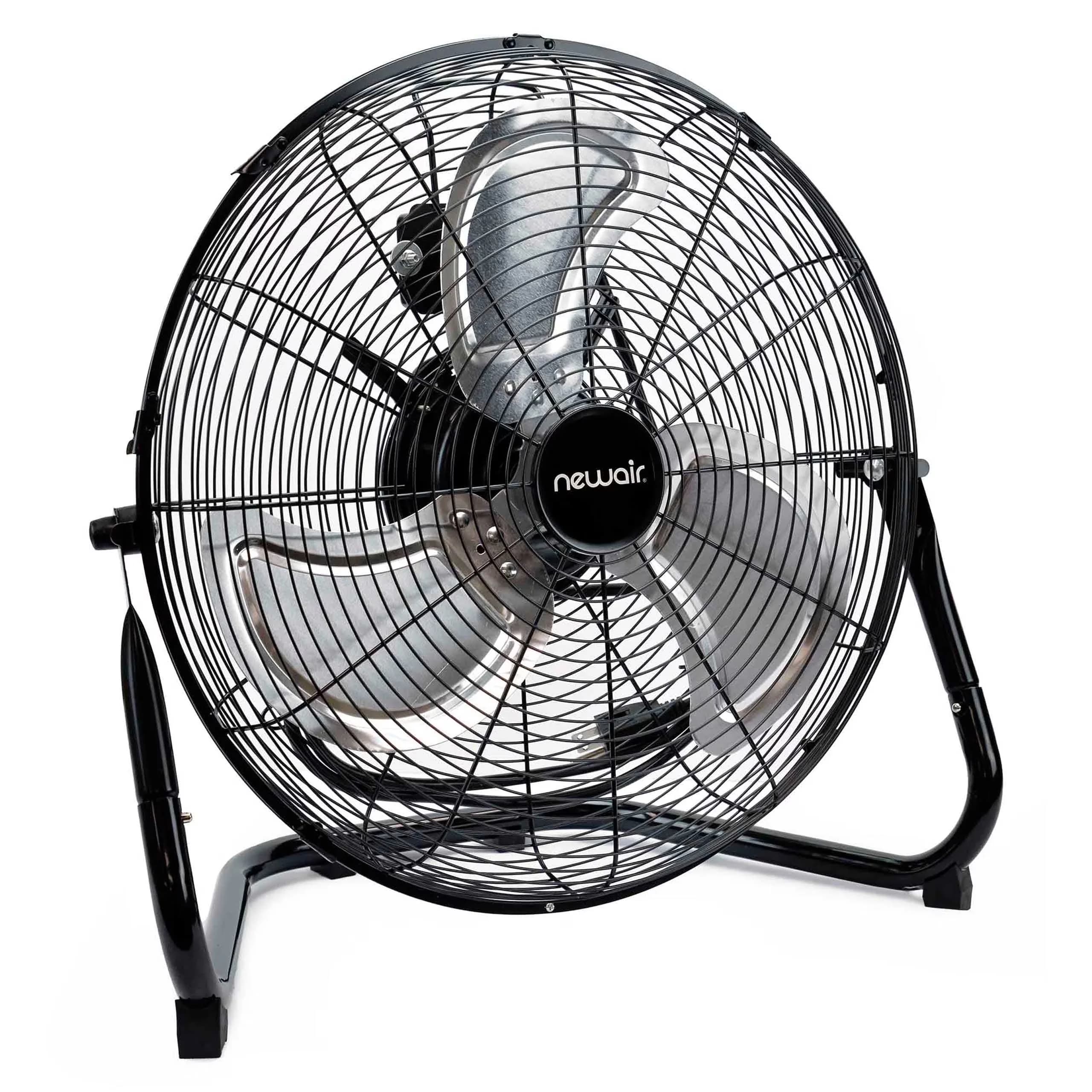 Fans In Cooling Reliable with Tilt Mechanism, Rotatory Switch, Metal fan blades for powerful airflow - Rubber Black Model C1F24E