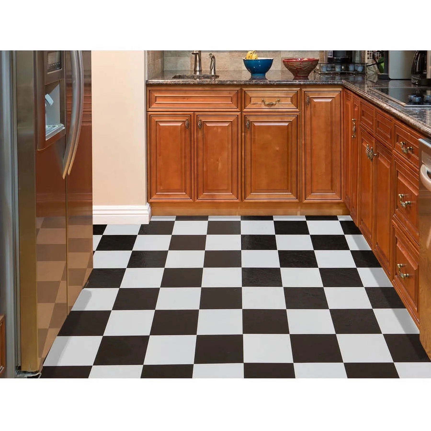 Modern Grey Vinyl Flooring Vinyl Plank Flooring with Easy Installation, 12 x 12 - Vinyl 12 x 12 Model 44AD87