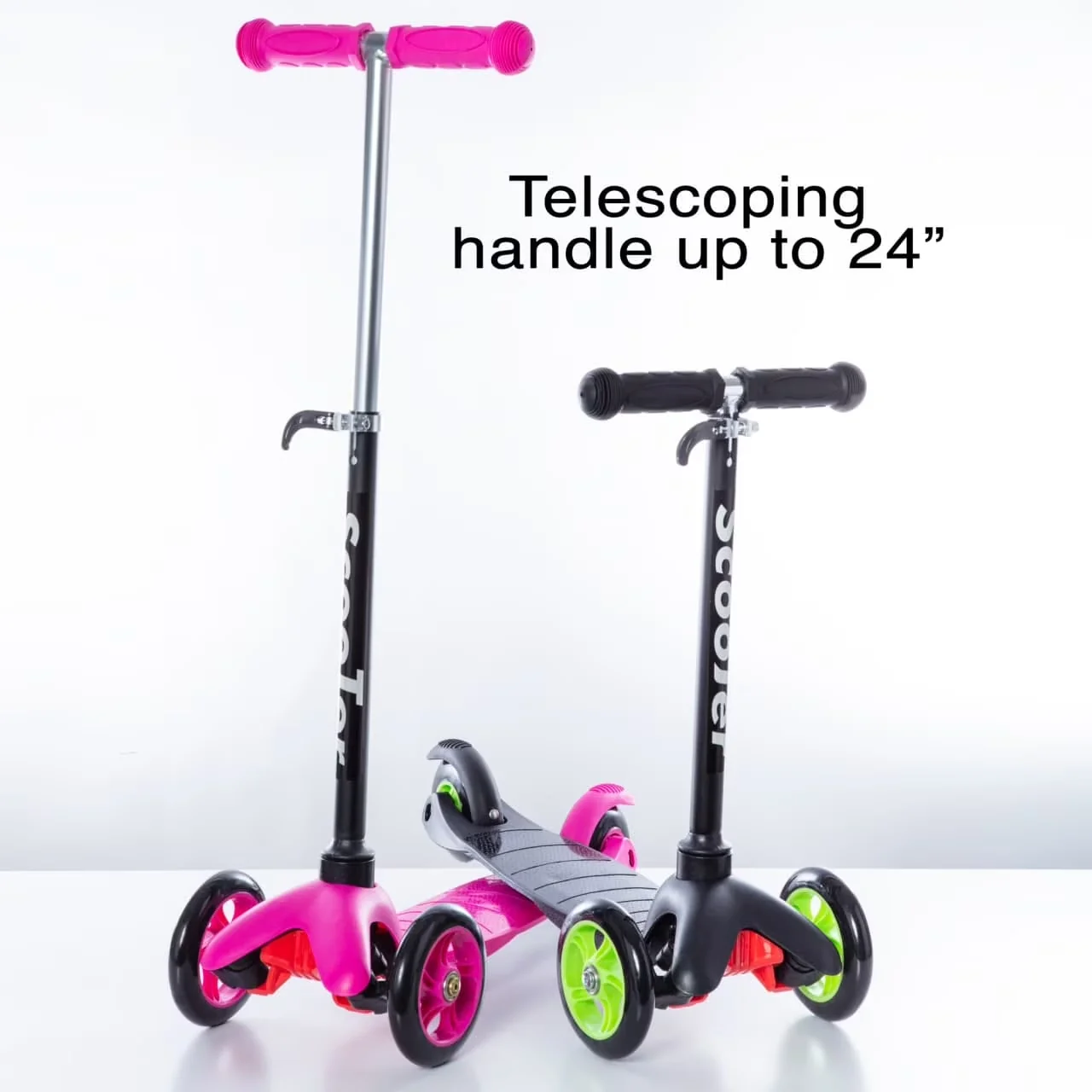 Versatile Scooter with Foldable, Black - Aluminum; Metal Black Kazoo - Rustic Charm Model 417CDC