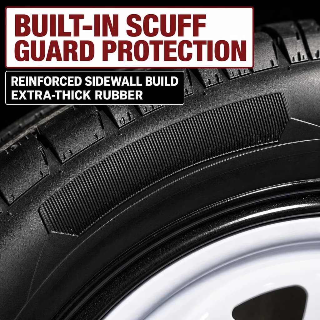 Classic Trailer Tire with Tire Size: 205/75R14 Load Range: D - ST205 - Low Maintenance Model 4B2CC3