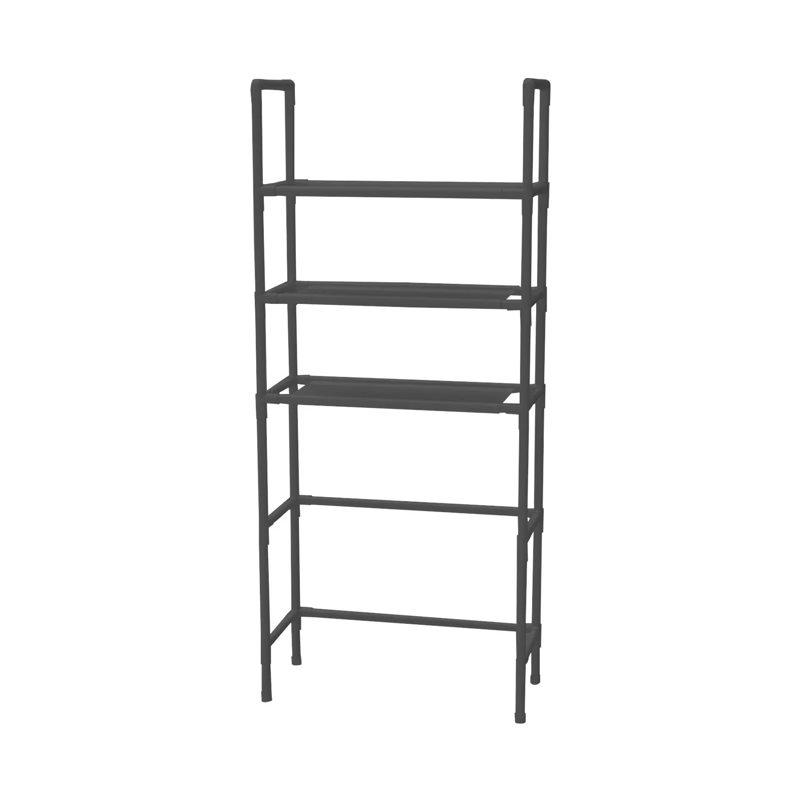 Premium Bathroom Renovation with Rust Resistant, Package size:44*23*6CM/17.32*9.05*2.36IN, Organizer Shelf - Plastic, Iron Black Model 634382