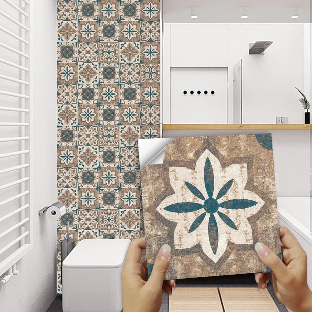 Stylish Wallpaper Wall Decals Wall Covering with Stain Resistant - Vinyl Brown Model DE24BF