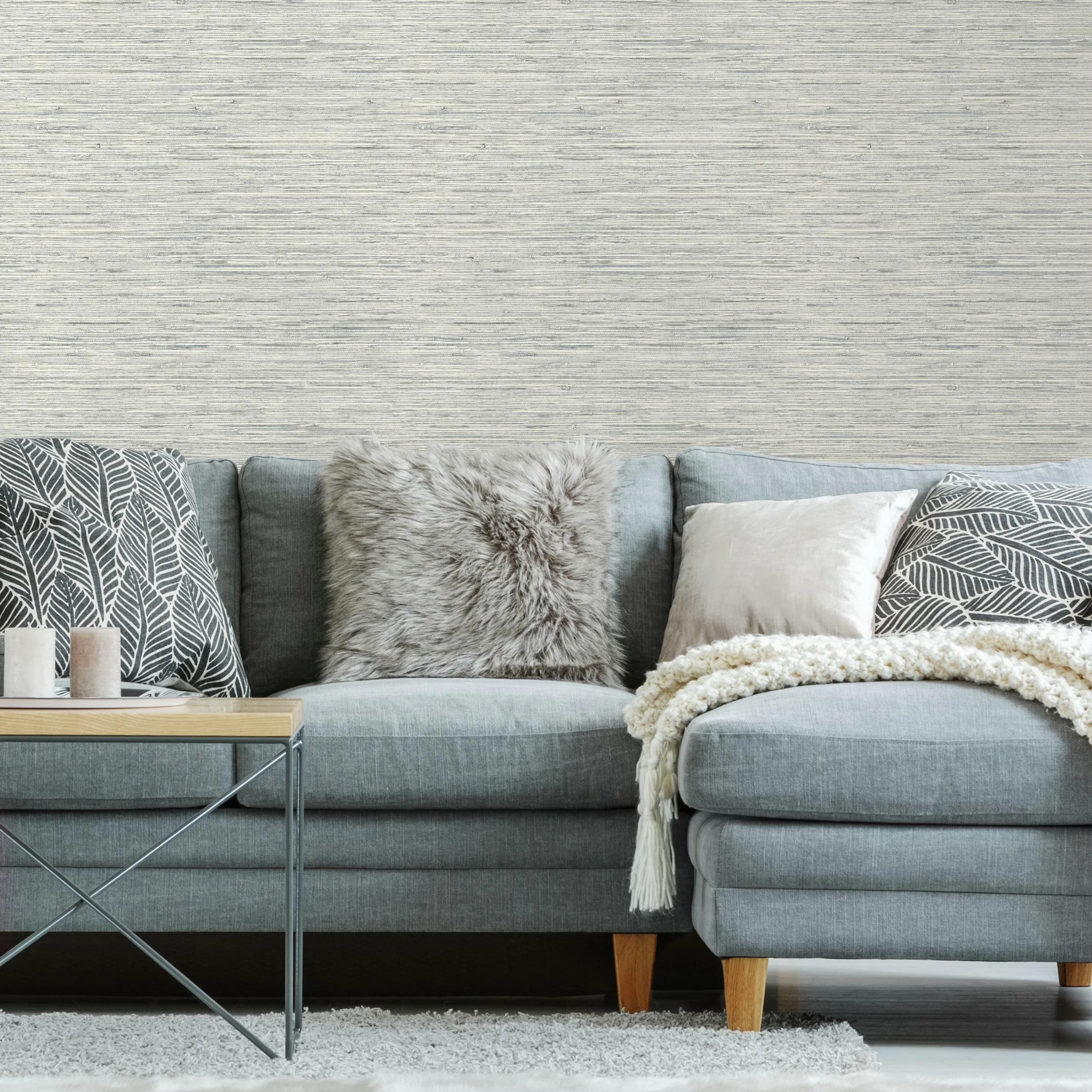 Innovative Wallpaper with Easy To Clean, Durable, Removable - Vinyl Gray Model A64119