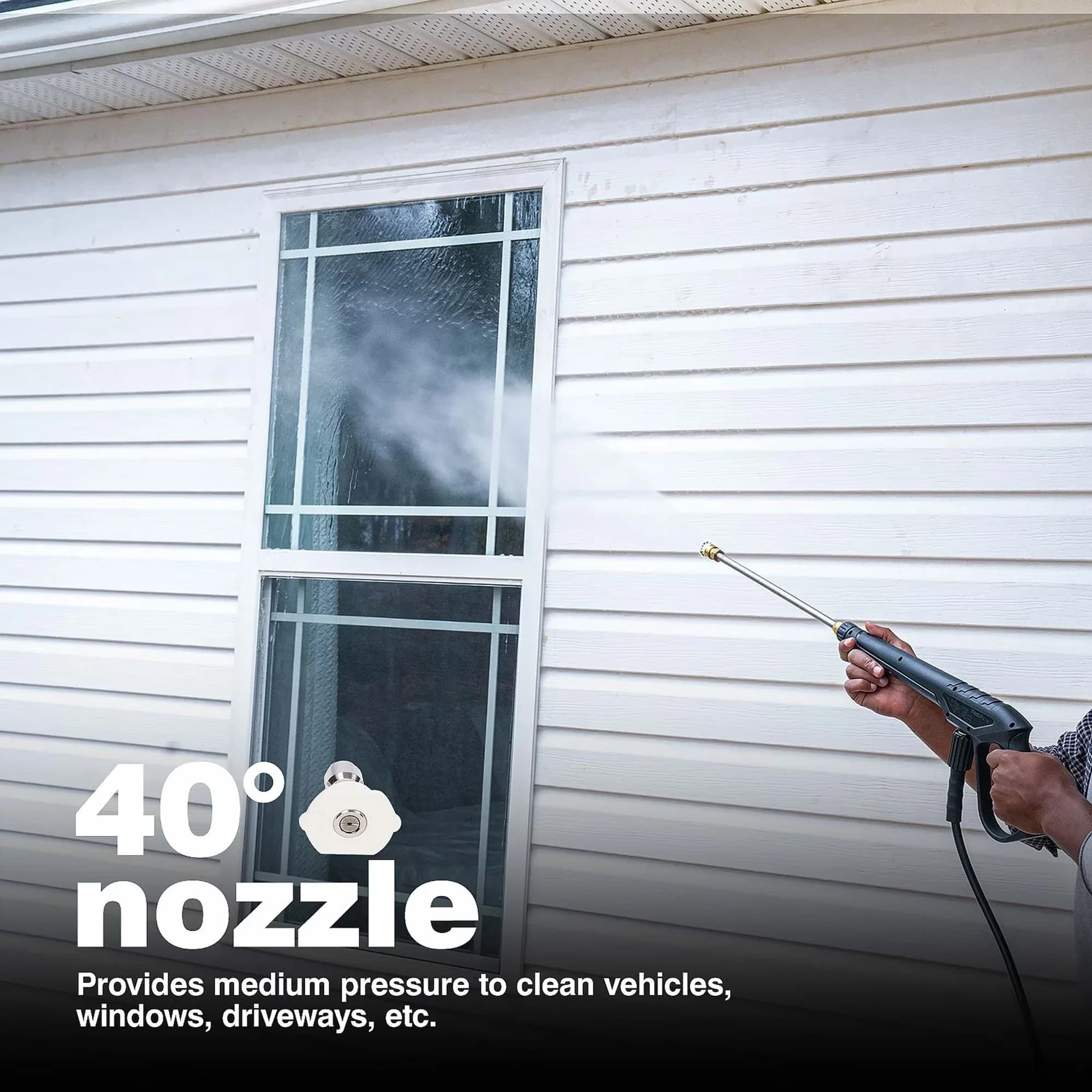 Premium Pressure Washer with Adjustable Wand, Quick Connect Tips, Kink Free Hose - Model FB8275
