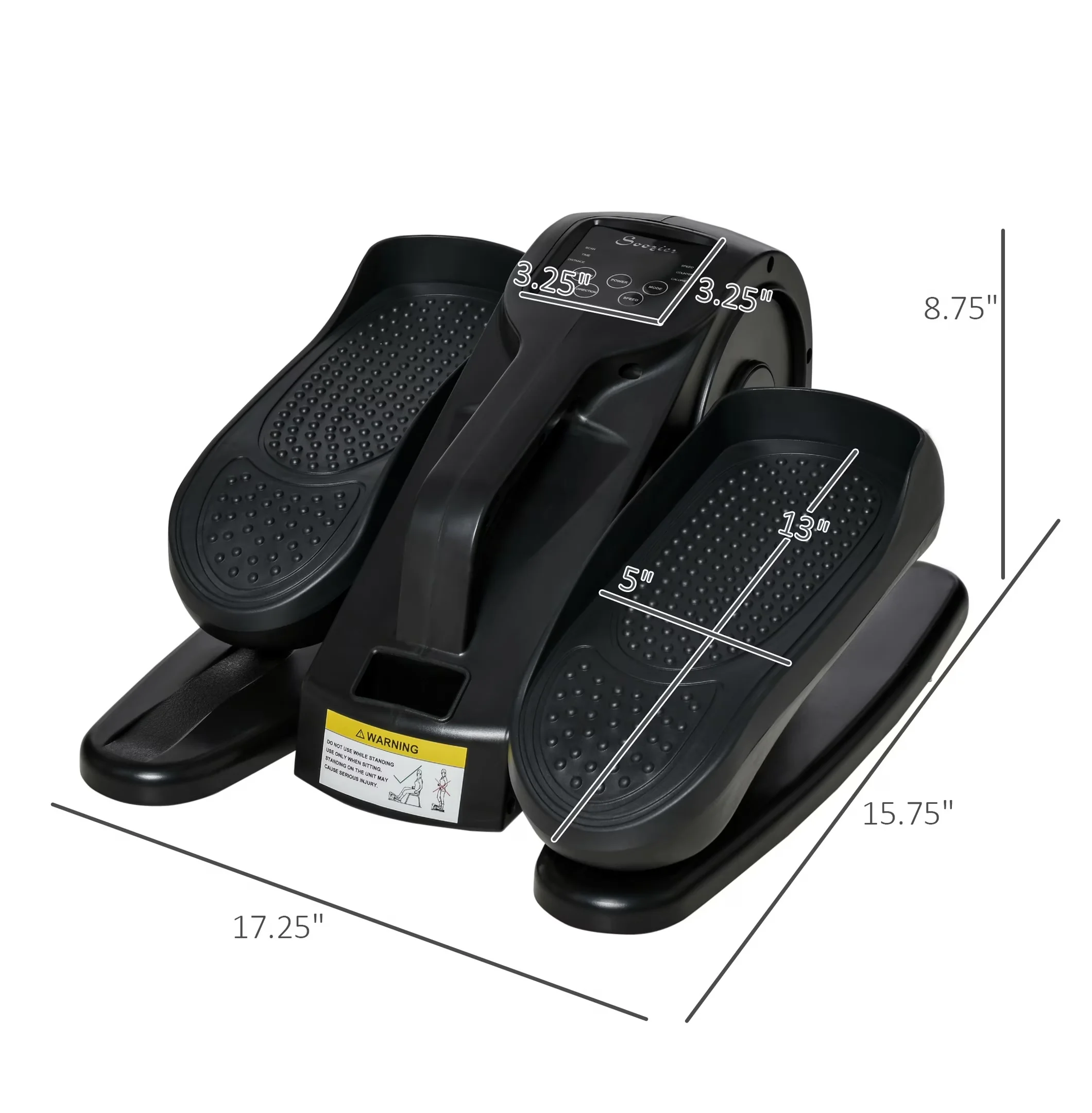 Compact Home Gym with Under Desk Elliptical, LCD Display, Adjustable Speed - Multicolor Model 45BF37