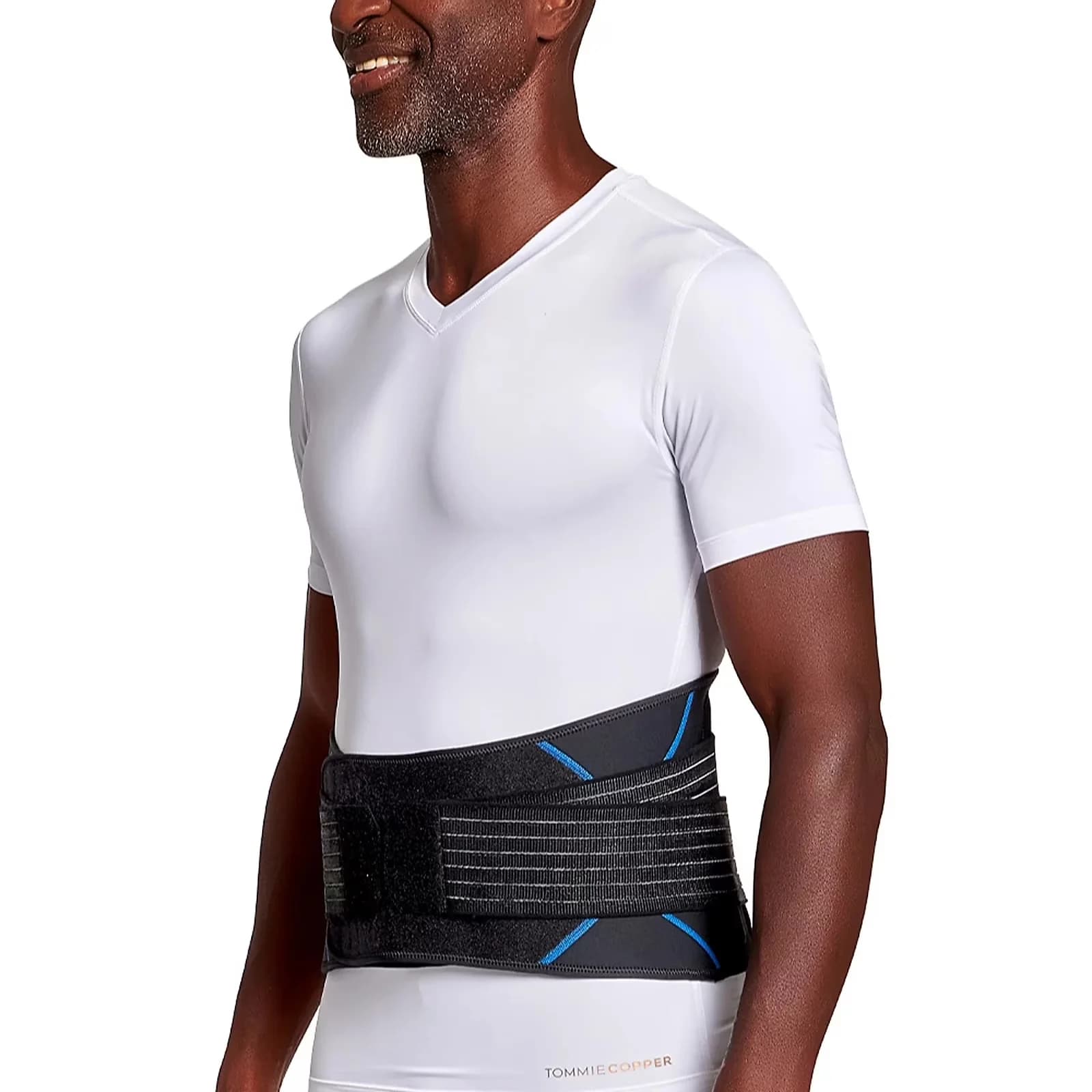 Versatile Protective Equipment with Back Brace and Posture Corrector - Nylon Black Model 704FDC