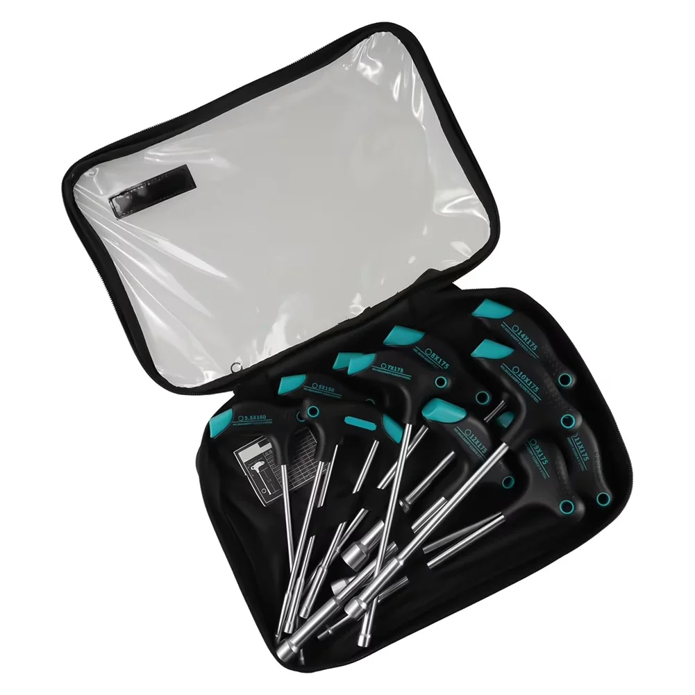 Hand Tool Set Stylish with Magnetic - Green 5 mm Metal - Quality Construction Model 885559