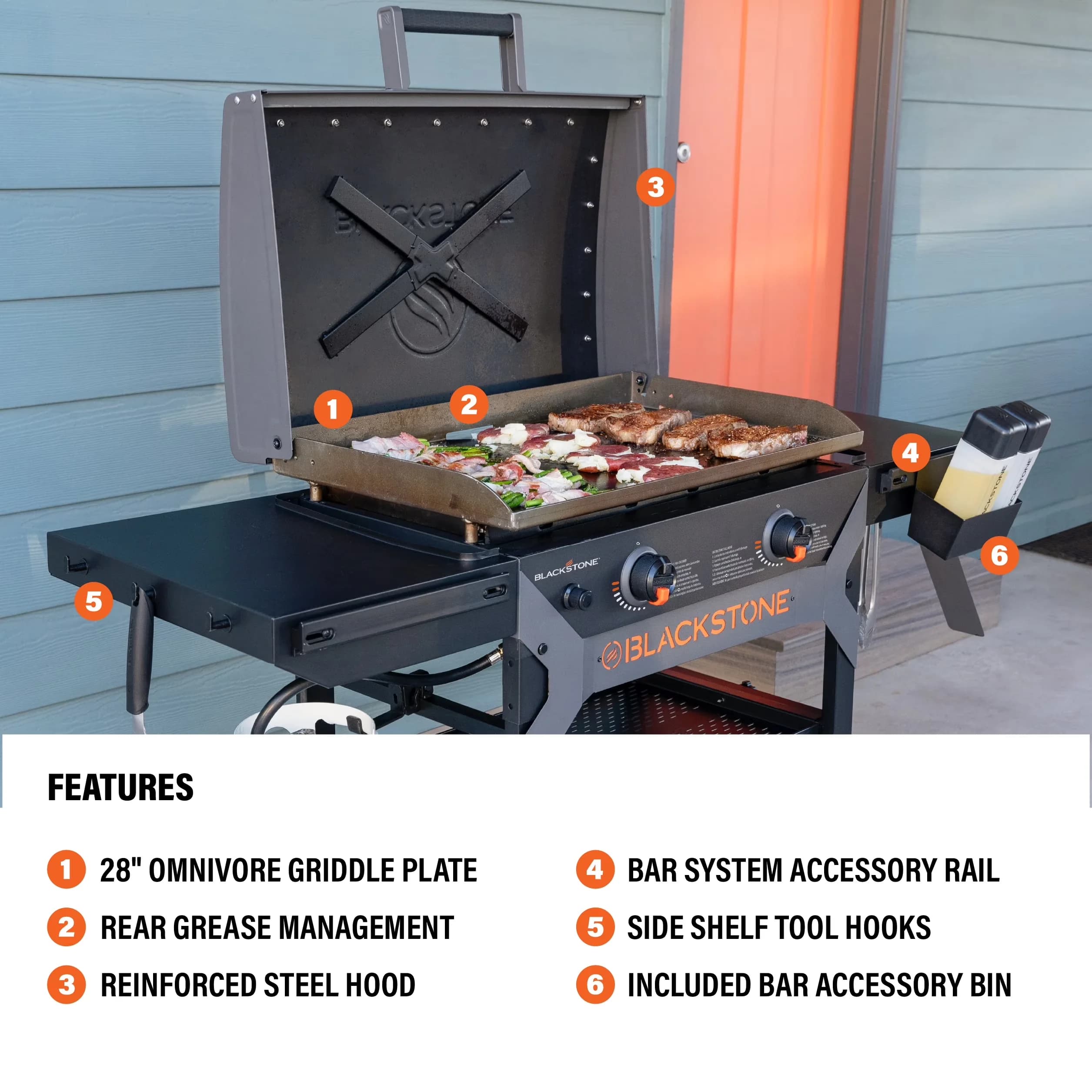 Professional Flat Top Grill with Bluetooth Enabled, Portable Outdoor, 28" Propane Griddle 2311 - Metal Model 29AEA9