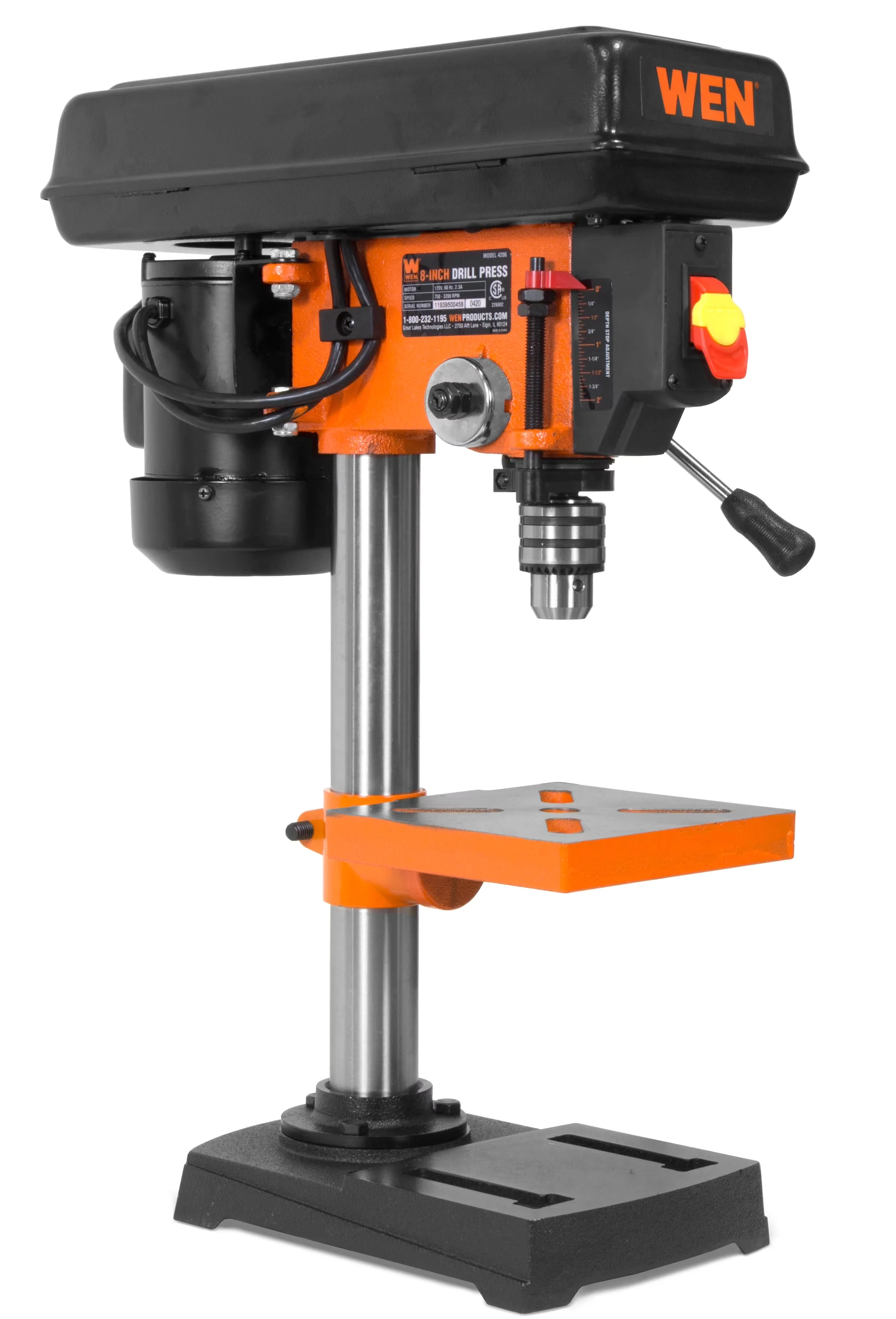 Quality Woodworking with Long Cord, Stationary, Movable Table - Black Orange Model A6B63F
