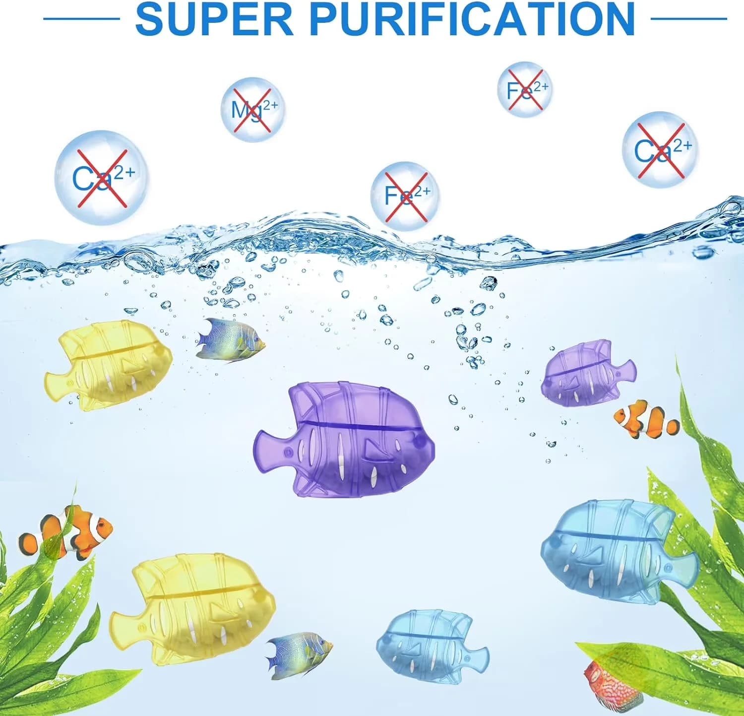 Classic Humidifier with Purifies Air, Prevent Hard Water Build-Up - Blue+Purple+Yellow Model 22CB93