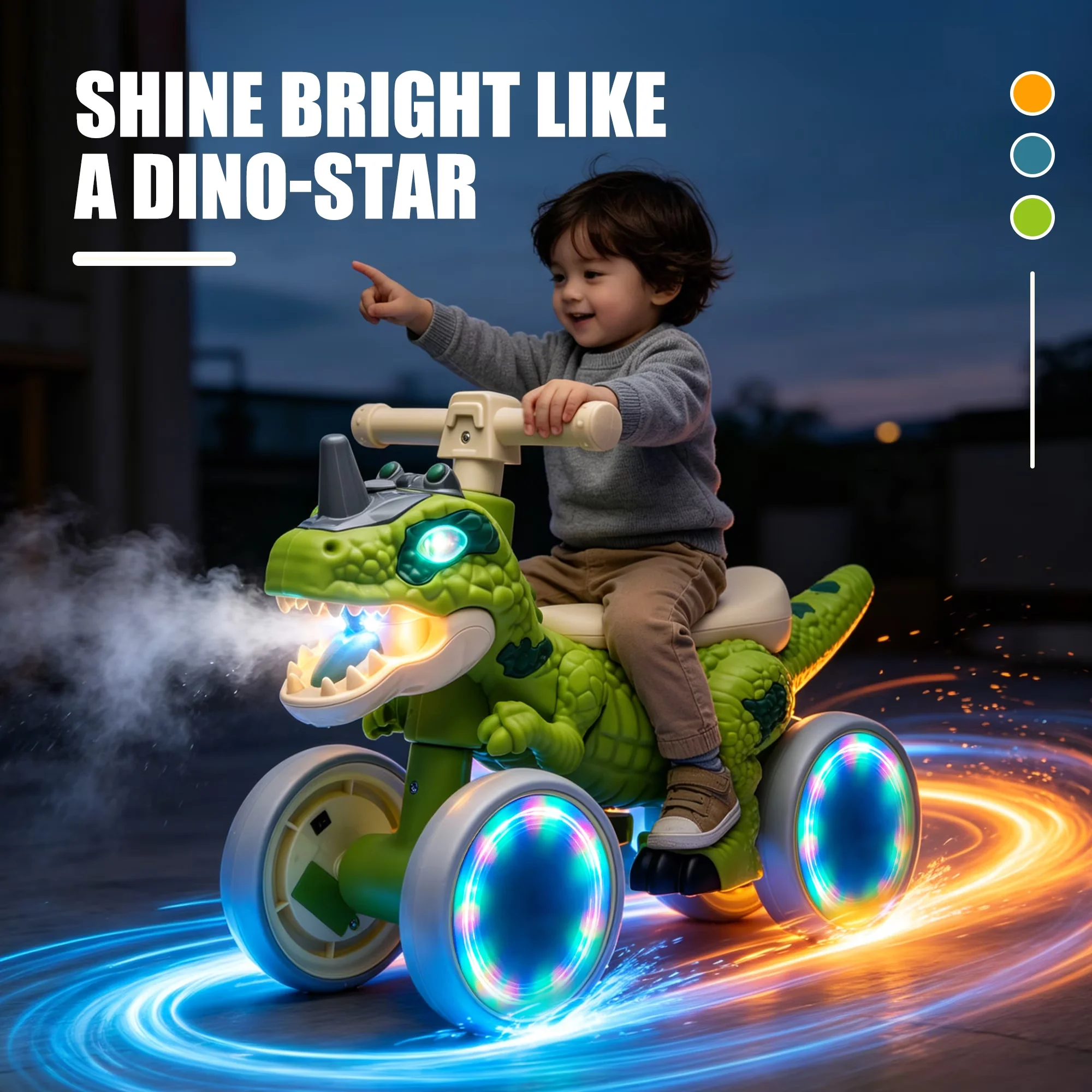 Classic Kids Bike with Recommended Age: 1-3 Years Old, Maximum Height Capacity: 40 inches, Tire Material: Durable, Quiet EVA - Green Model 0C880C