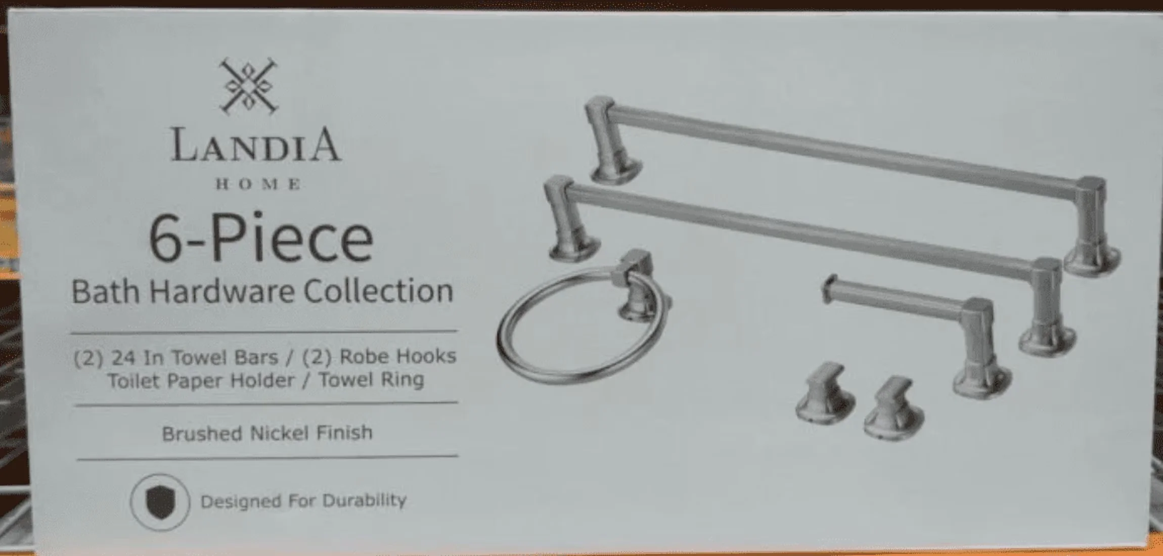 Professional Bathroom Renovation with 6-Piece Bath Hardware Set - Nickel Silver Model 5D8070