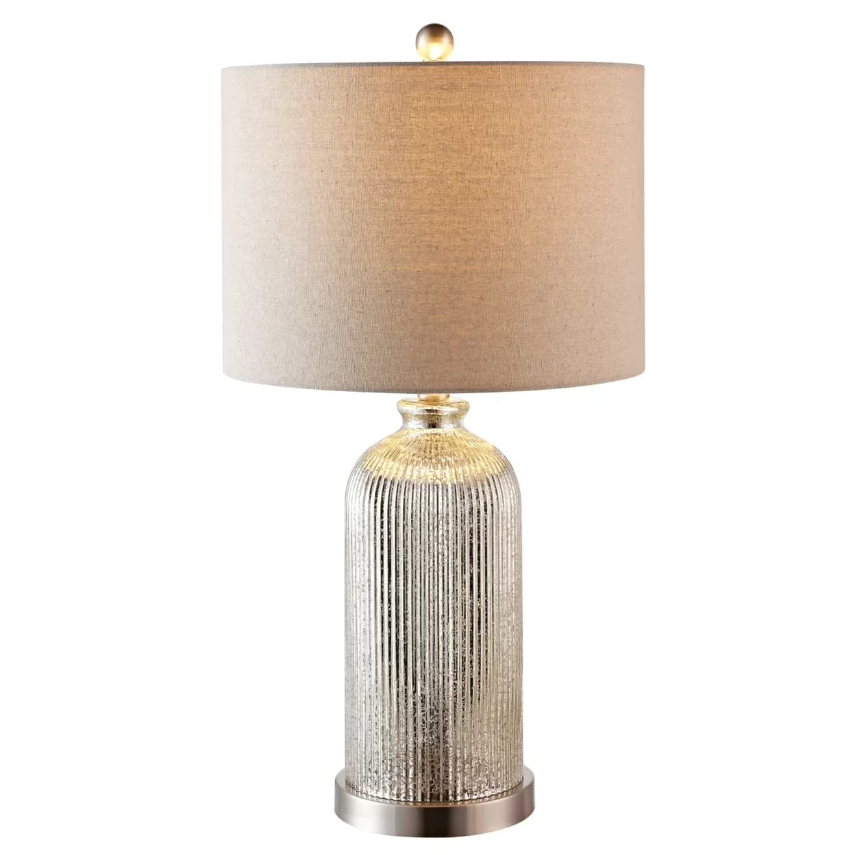 Classic Table Lamp with LED, Energy Efficient - Iron, Crystal Clear, Gold Model 072701