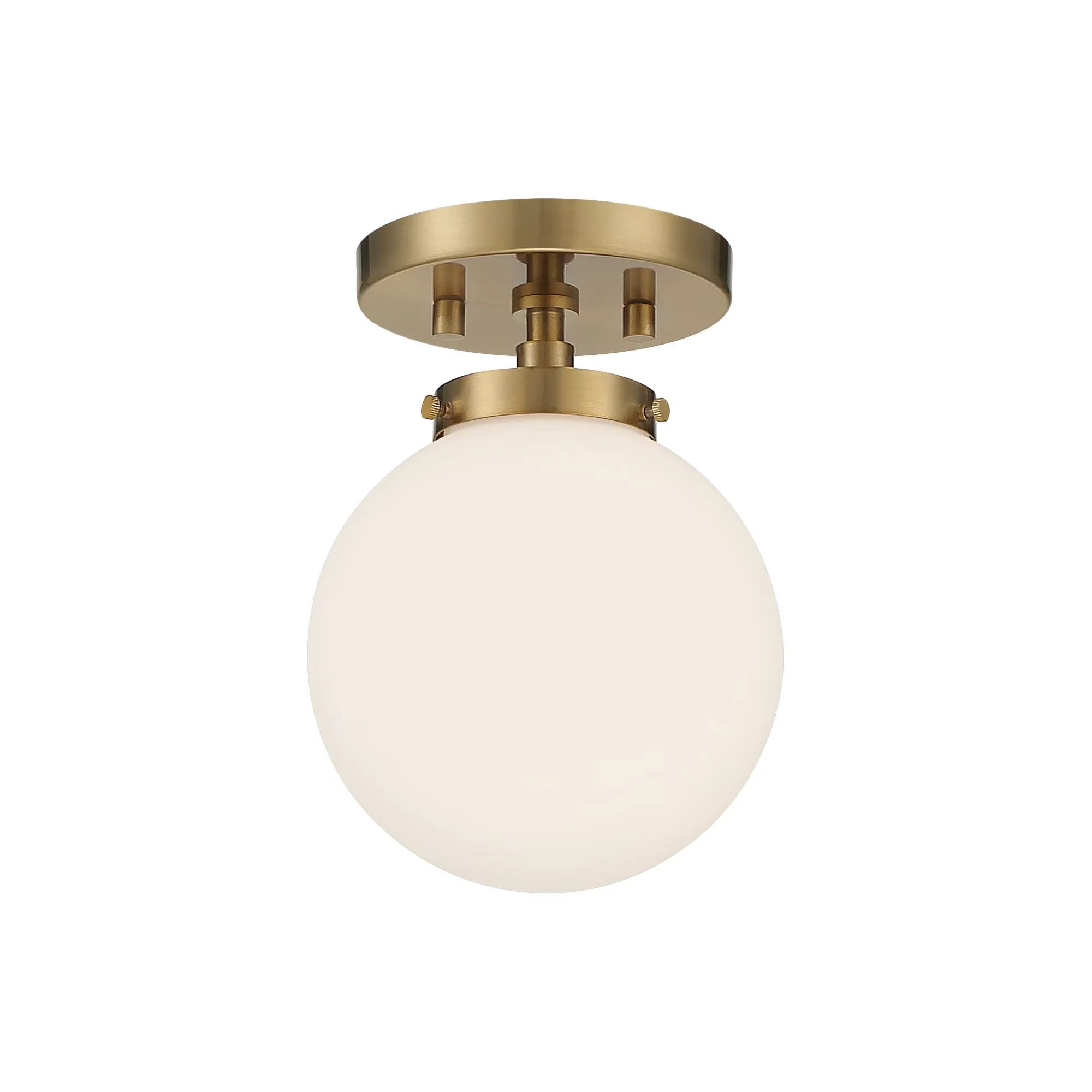 Compact Ceiling Lights Fixture with Incandescent, Contemporary - Gold Metal for Living Room, Bedroom Model 1386A6