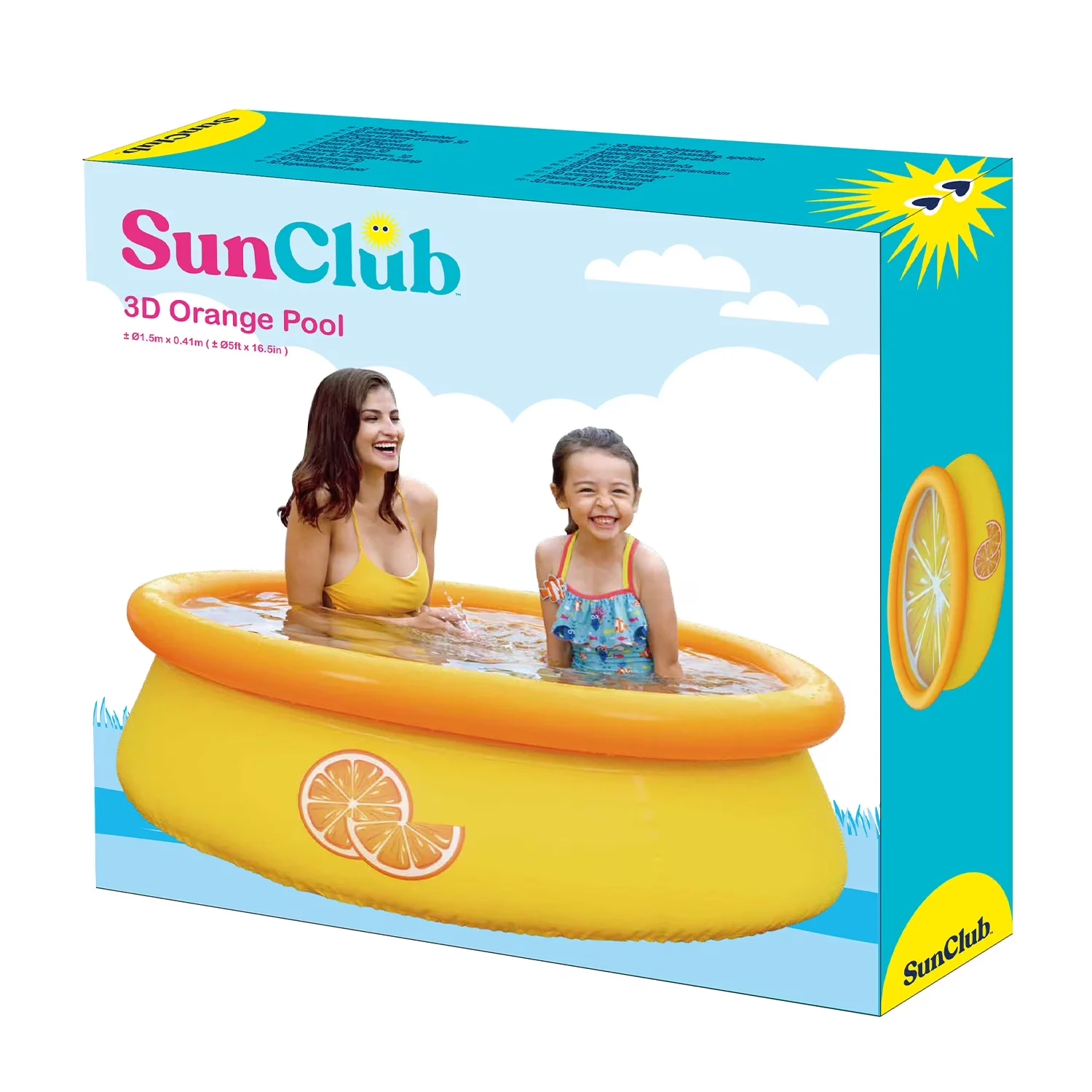 Inflatable Pool Quality with Puncture Resistant, Puncture-resistant material - Yellow Model 45C492