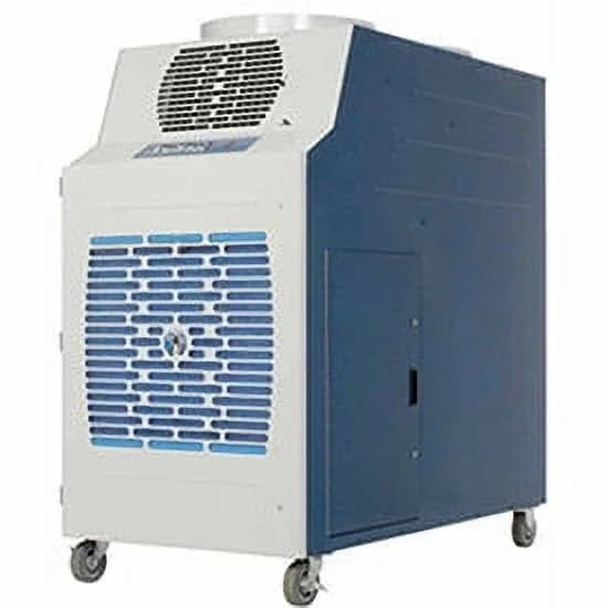 Stylish Air Conditioner with 60000 BTU, 230V, Hinged - Blue - Space-Saving Design Model 0FA879