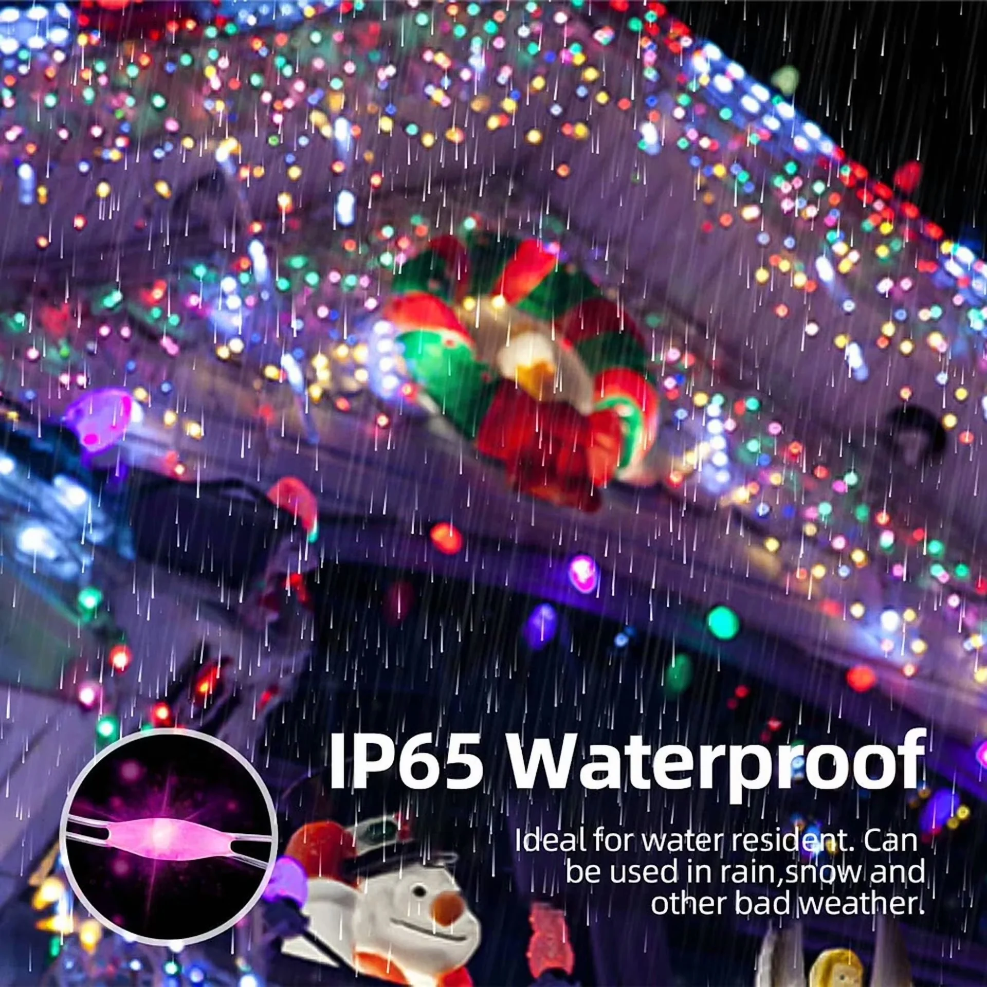Quality Novelty Light with LED, Solar - Multicolor 66Ft for Home and Office Model 047DFE
