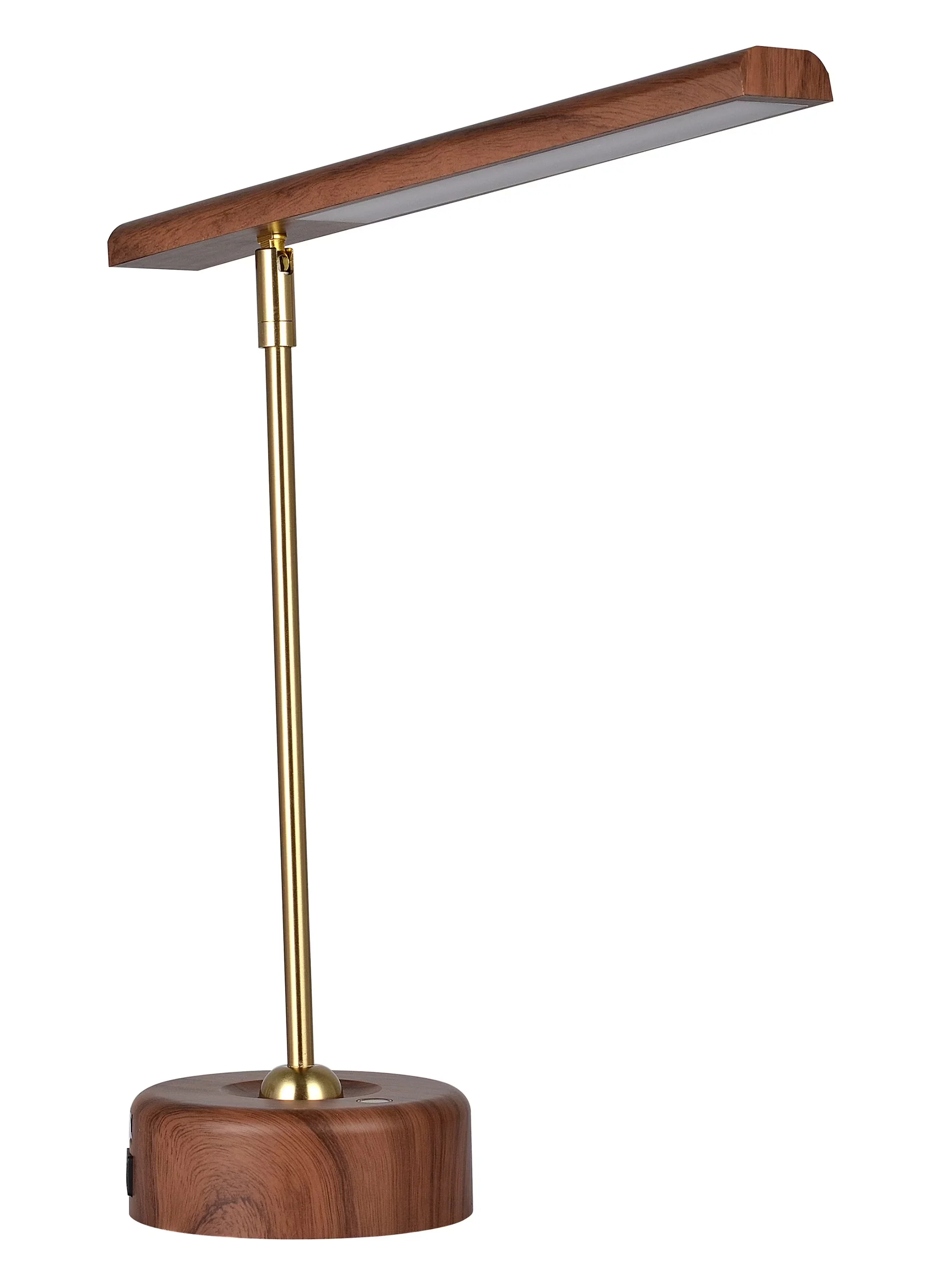 Modern Desk Lamp with LED, Touch Sensor, Modern - Plastic Brown for Multiple Applications Model 106FCE