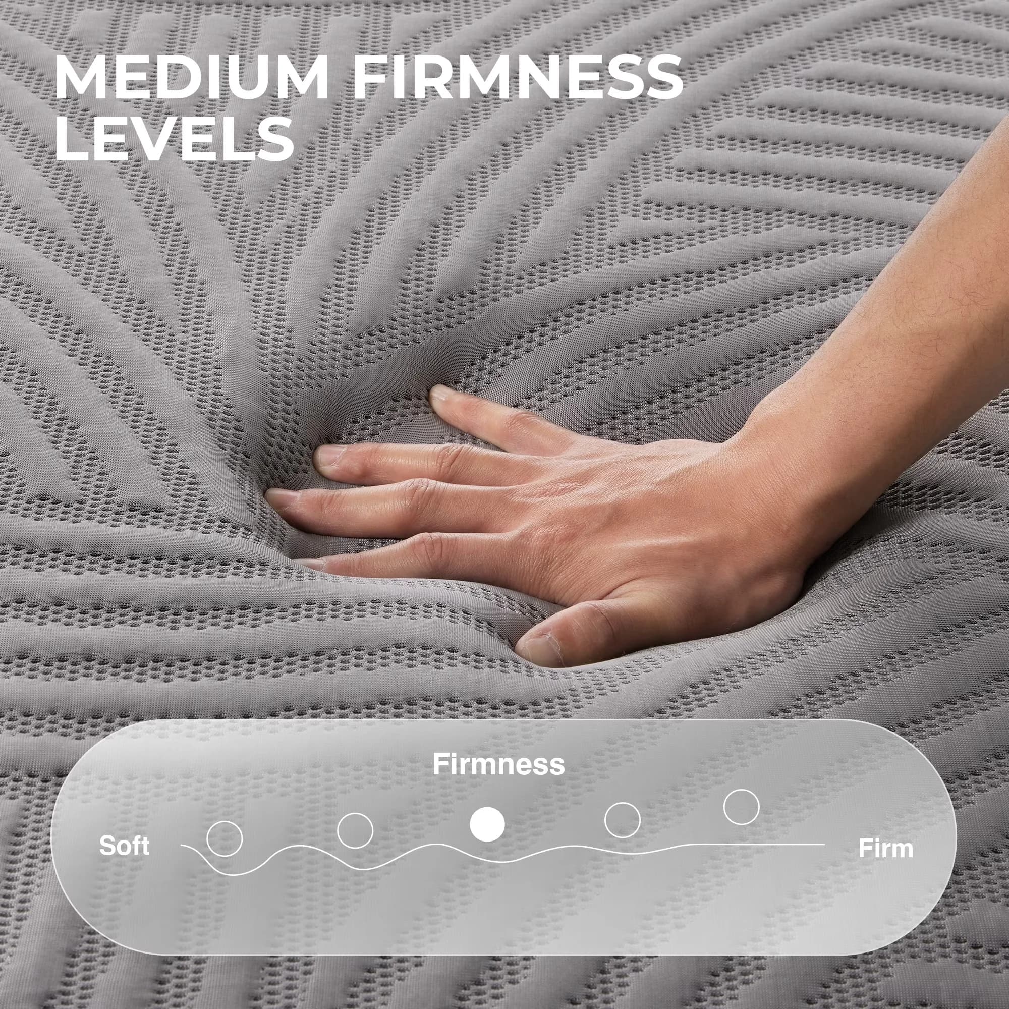 Professional Mattresses Accessory with Cooling Technology, Mattress-In-A-Box - Coolnest™ Cover, Gel-Infused Memory Foam, Pcmflux™... Model 00CDDA