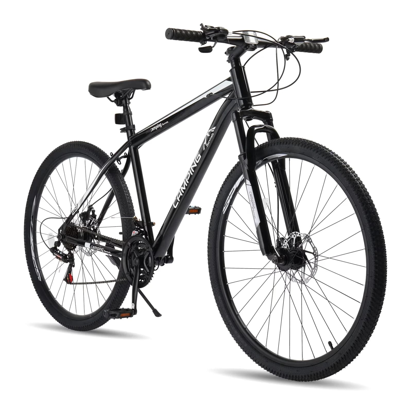Sleek Mountain Bike with Adjustable Height, Adjustable Speed, Lightweight - Silver Model 0BB928