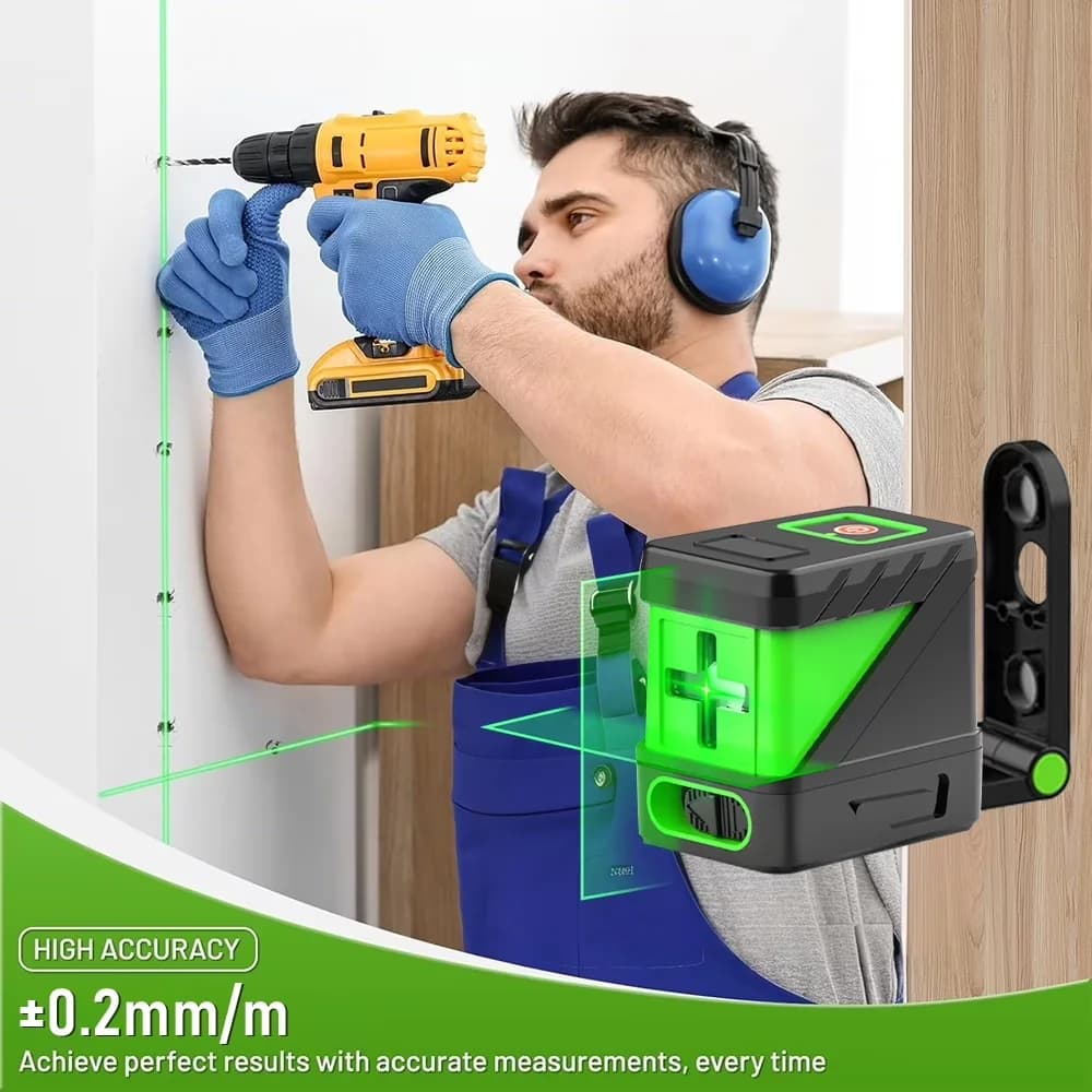 Classic Measuring Layout with Battery, Easy To Use, High-Precision - Abs for Home Model D17EB1