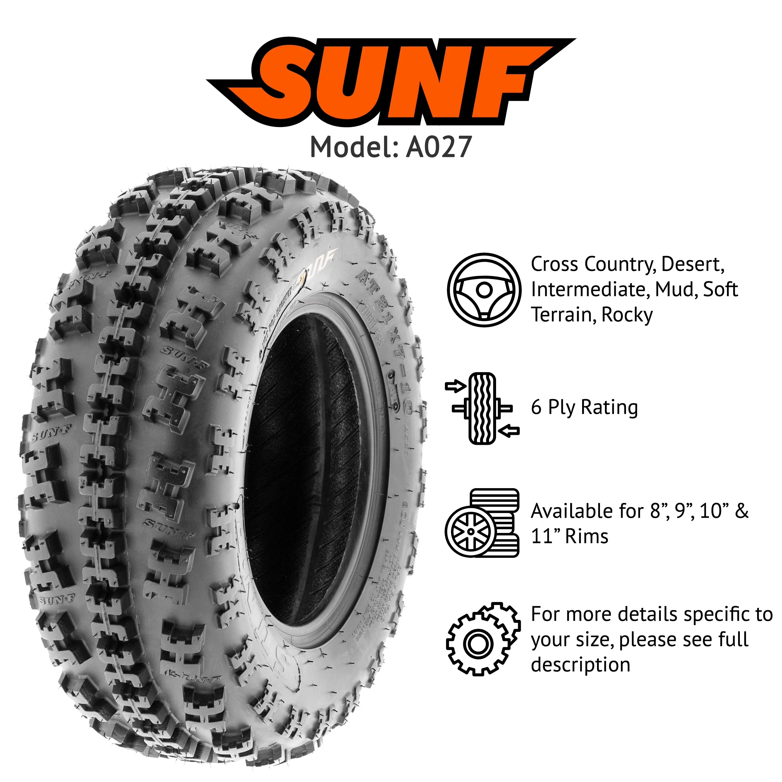 Atv Tire Efficient - 5-8 - Satisfaction Guaranteed Model C573BC