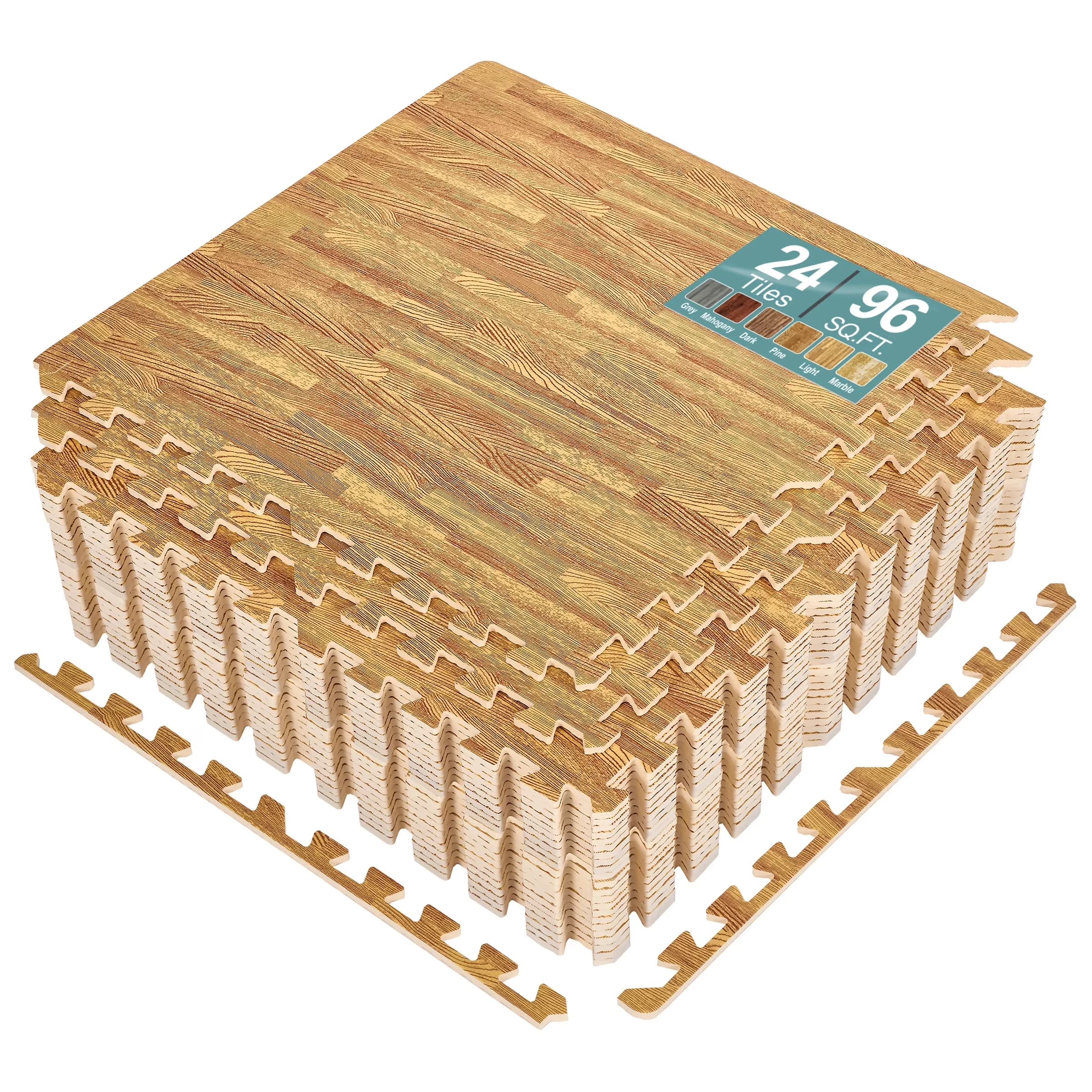 Grey Vinyl Flooring Vinyl Plank Flooring Professional with Easy To Clean, Waterproof, Detachable - Foam Model E16F21
