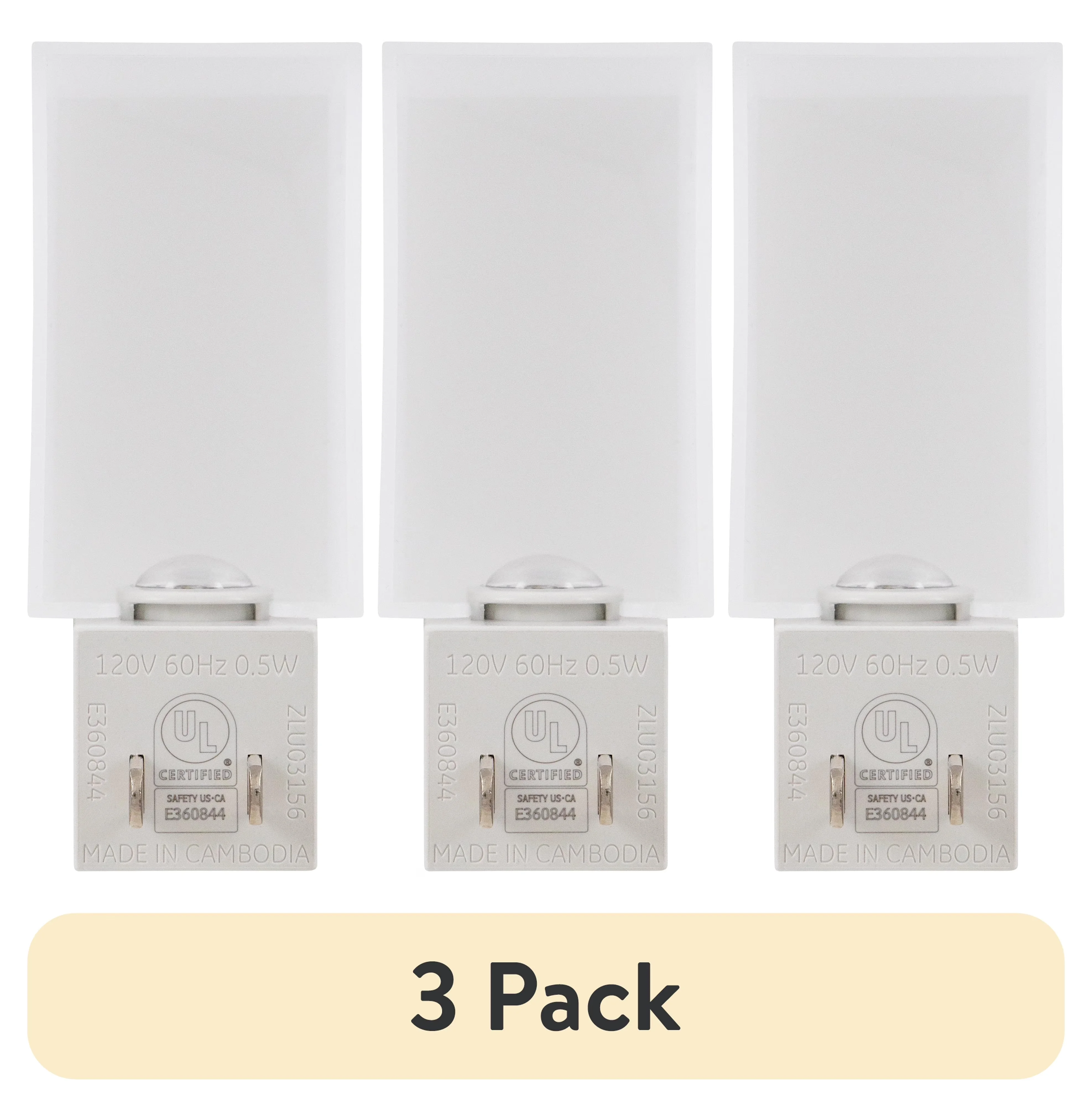 Premium Led Lighting with LED, Energy Efficient, Soft White - White 3 pack Model 4836AF