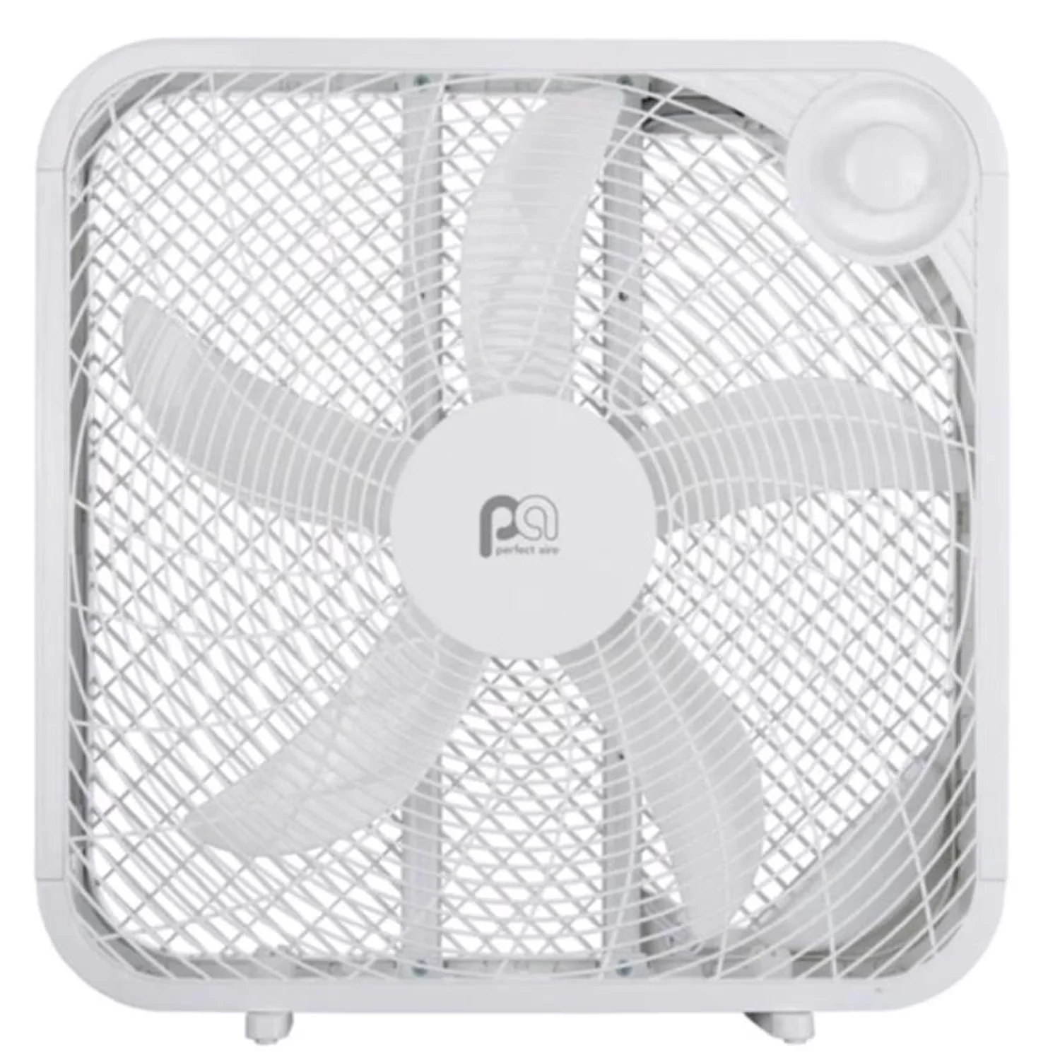 Classic Fans In Cooling with Oscillating, UPC: 842149000226, 20 in 3-Speed Box Electric Household Fan - Plastic White Model C405BA