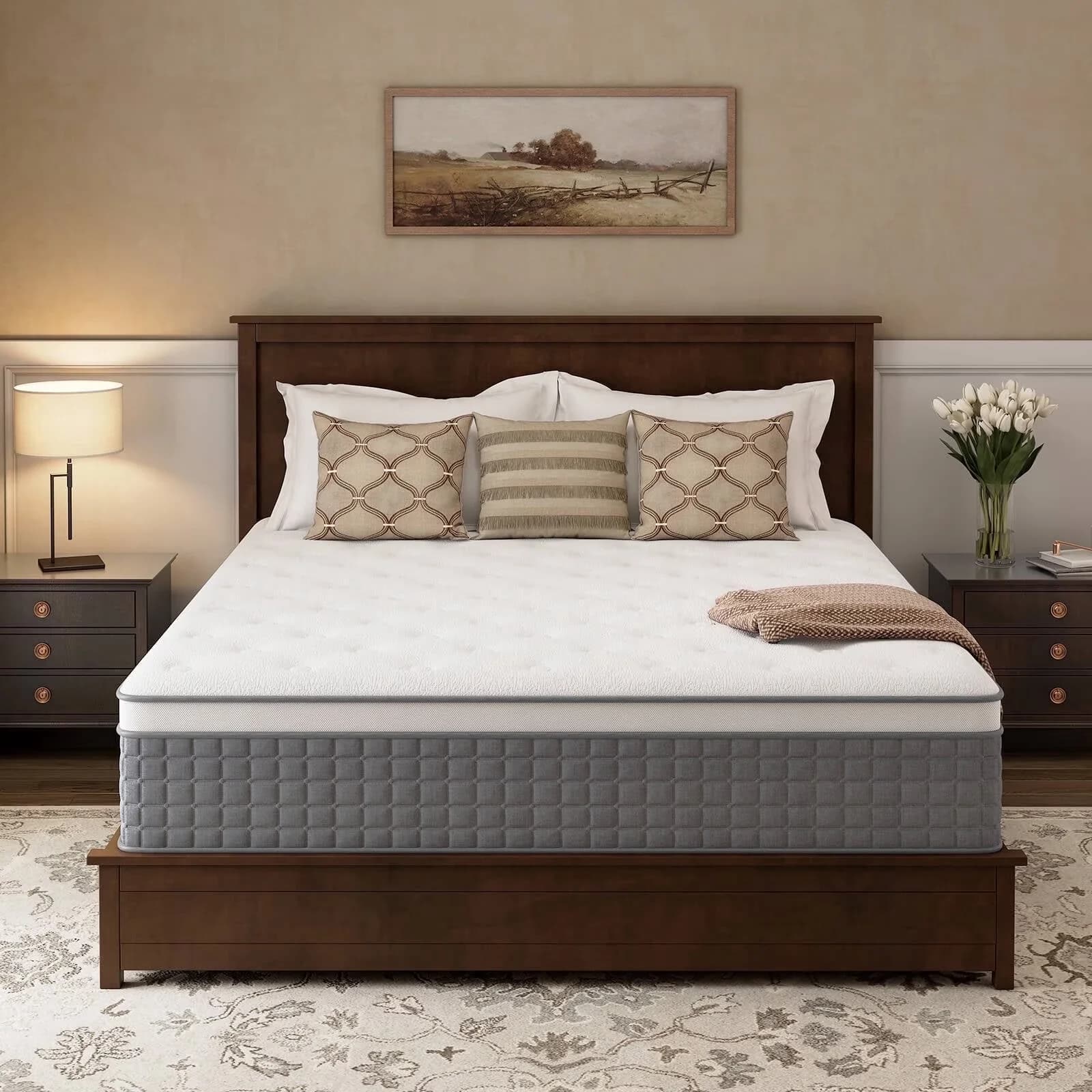 Compact Mattresses Accessory with Low Motion Transfer, Breathable Construction - Foam Model F1AA12