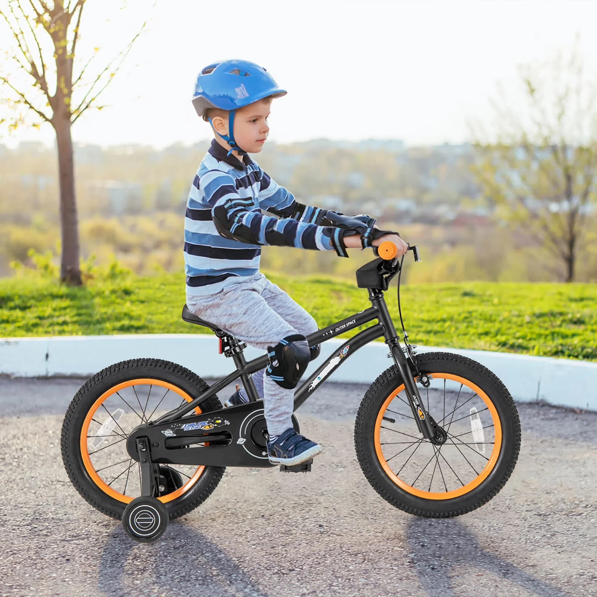 Kids Bike Quality with Adjustable Seat, 16-Inch Kid’s - Black - Ergonomic Design Model 2607C7